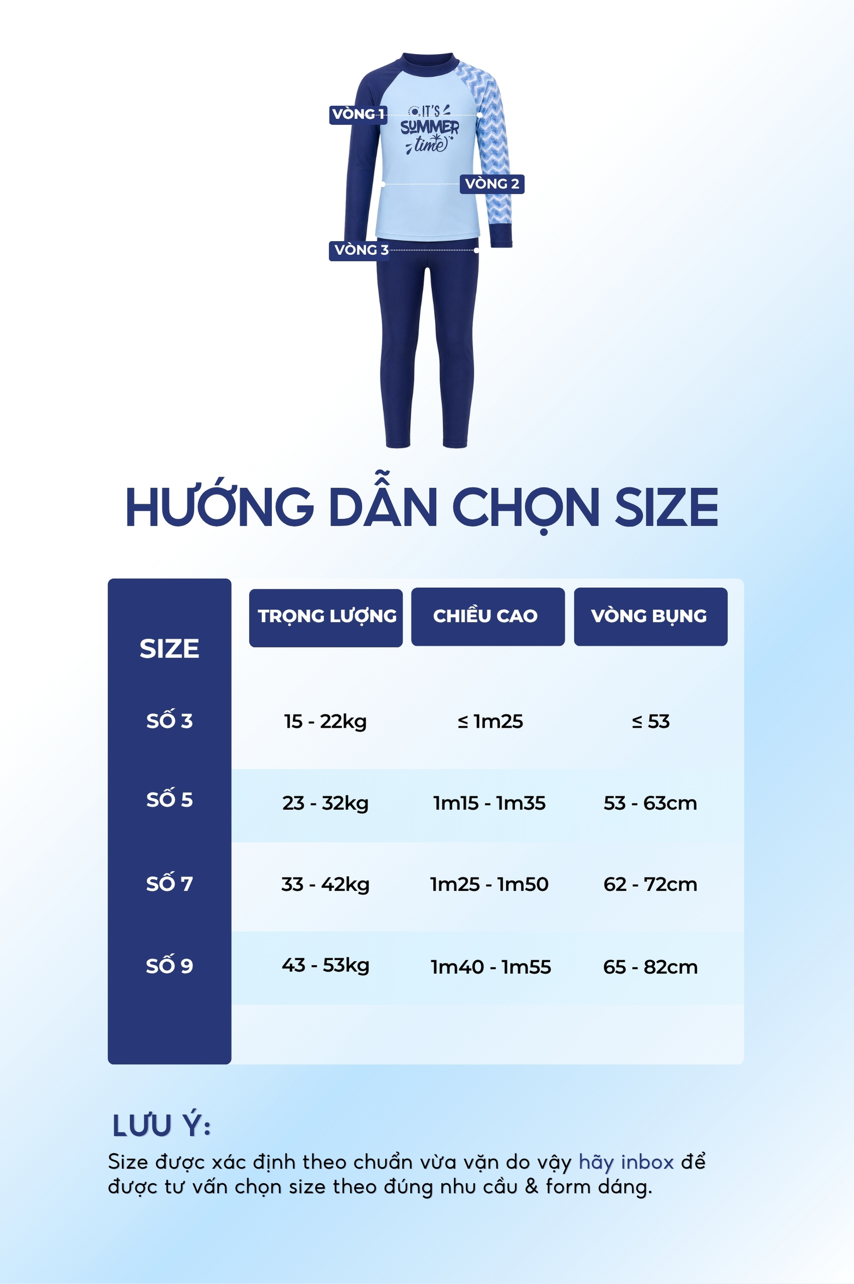 Đồ bơi Unisex cho bé dạng Quần dài, tay họa tiết - KD038_TRI