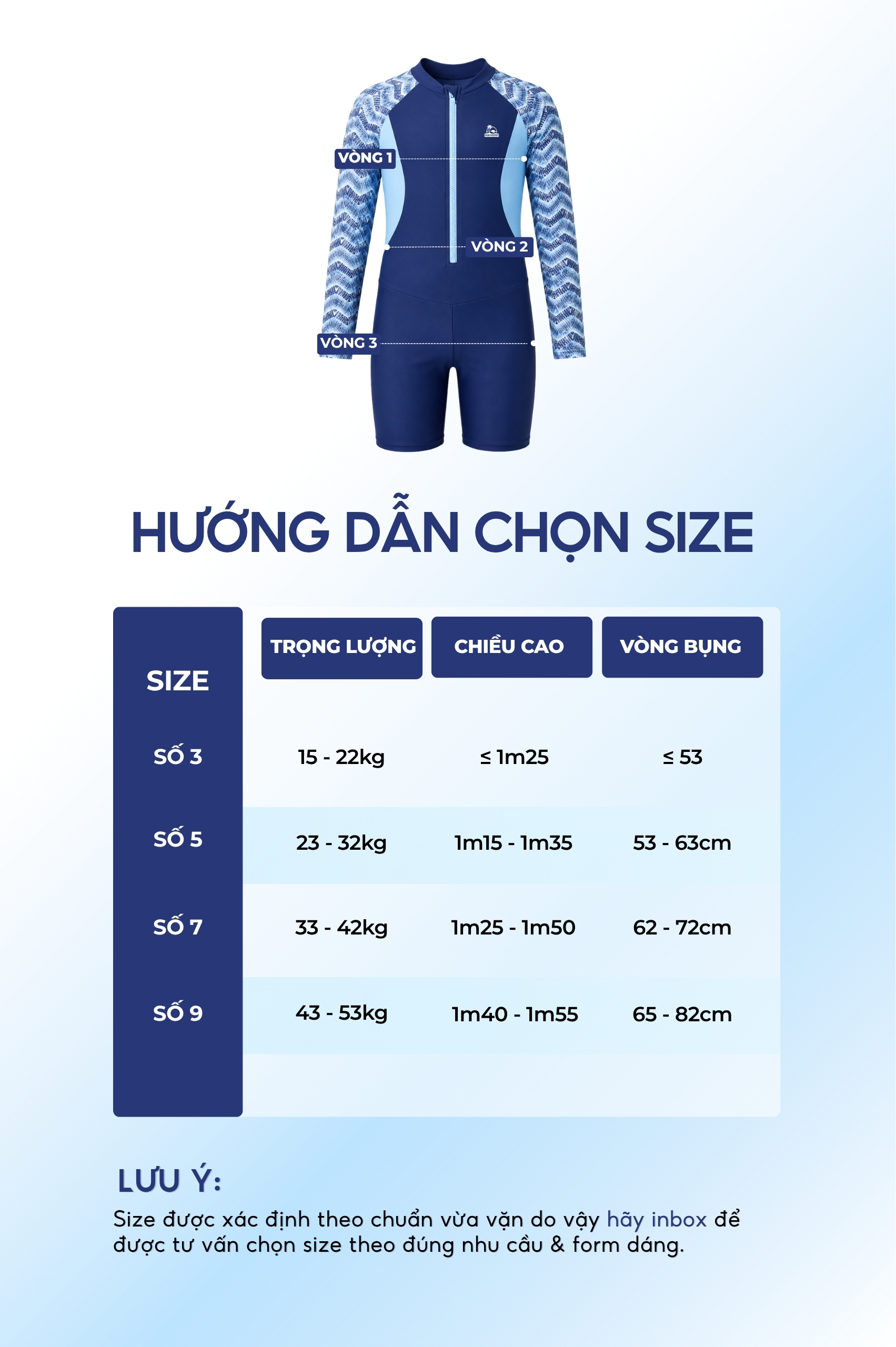 Đồ bơi Unisex cho bé tay dài phối khóa - KD050_TRI