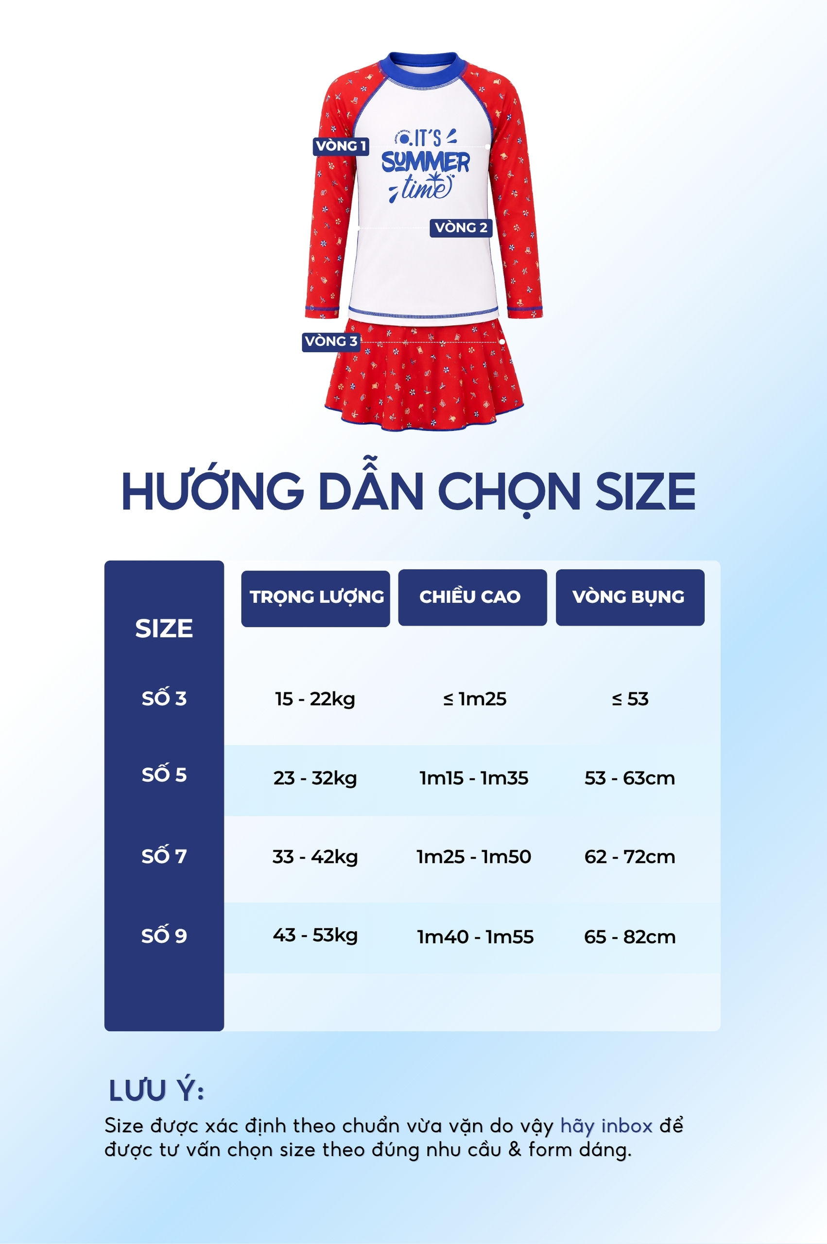 Đồ bơi bé Gái hai mảnh váy áo tay lửng - KD024_RD