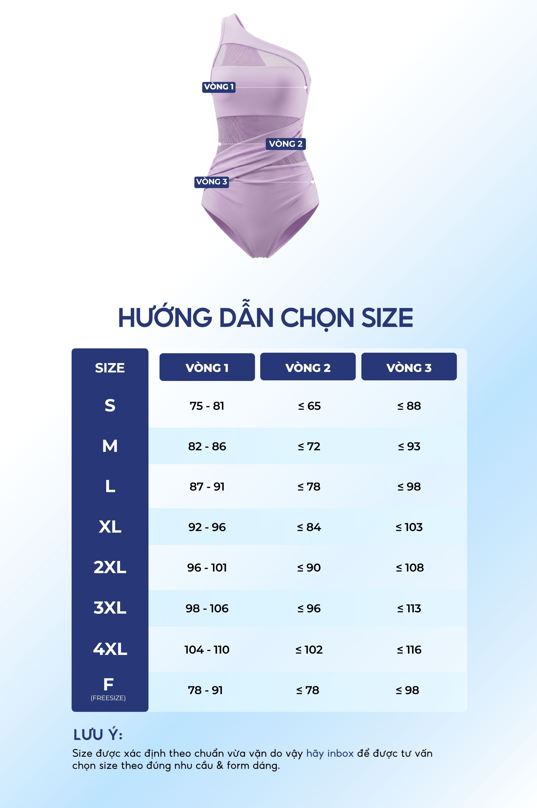Đồ bơi lệch vai phối lưới - Tím