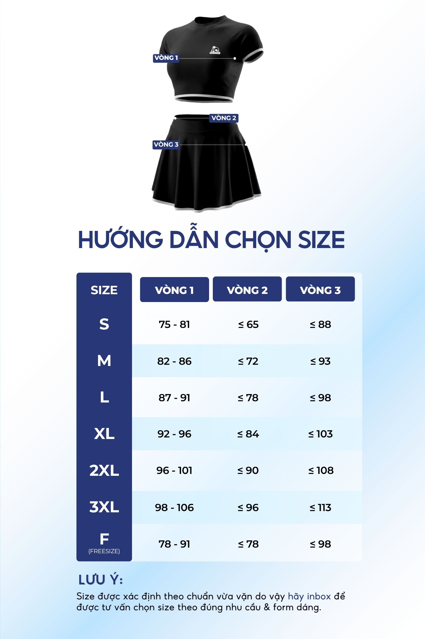 Hai mảnh LC dạng váy, áo tay ngắn có logo - Đen