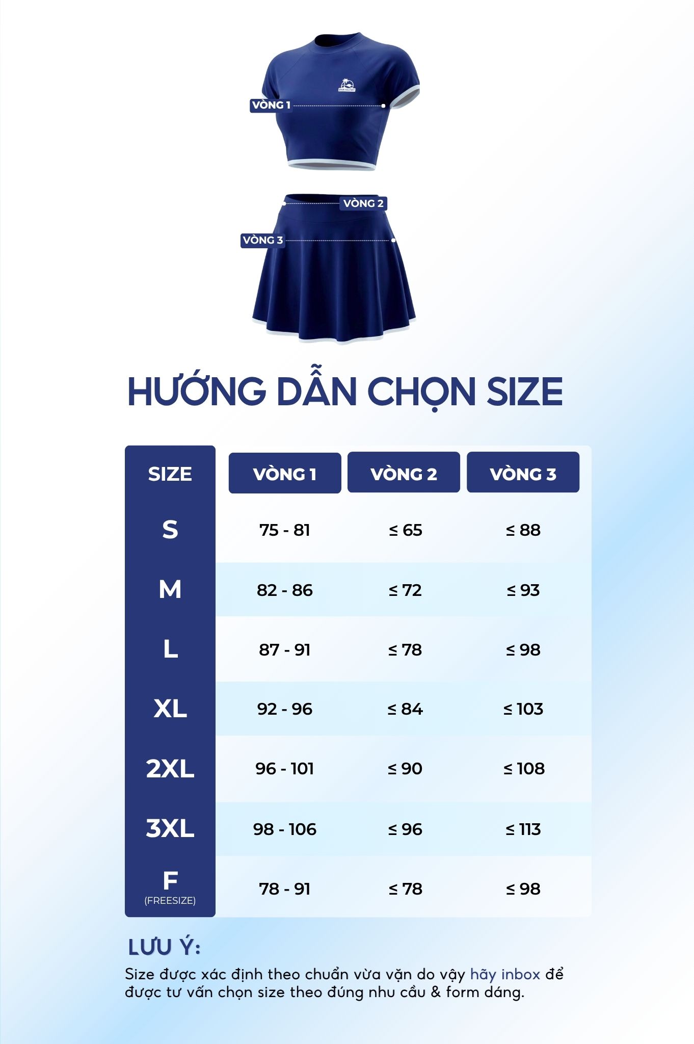 Hai mảnh LC dạng váy, áo tay ngắn có logo - Xanh Đen