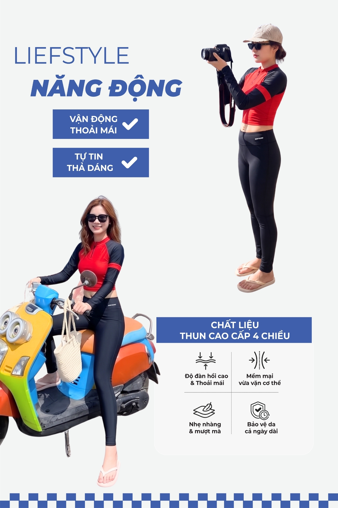 Hai mảnh quần dài, áo croptop có tay - BS571_RD