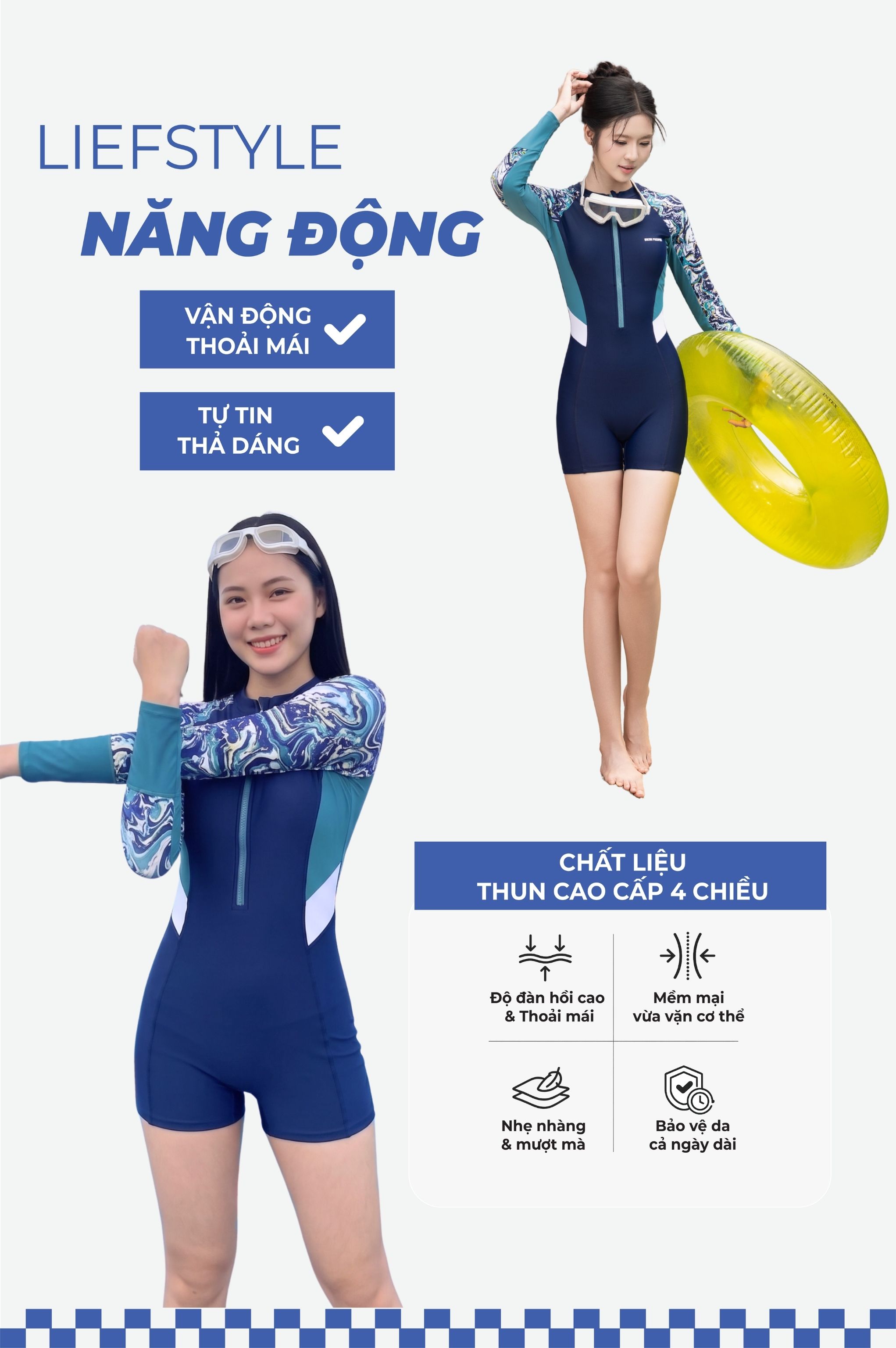Một mảnh quần short, áo tay dài - BS563_HOT