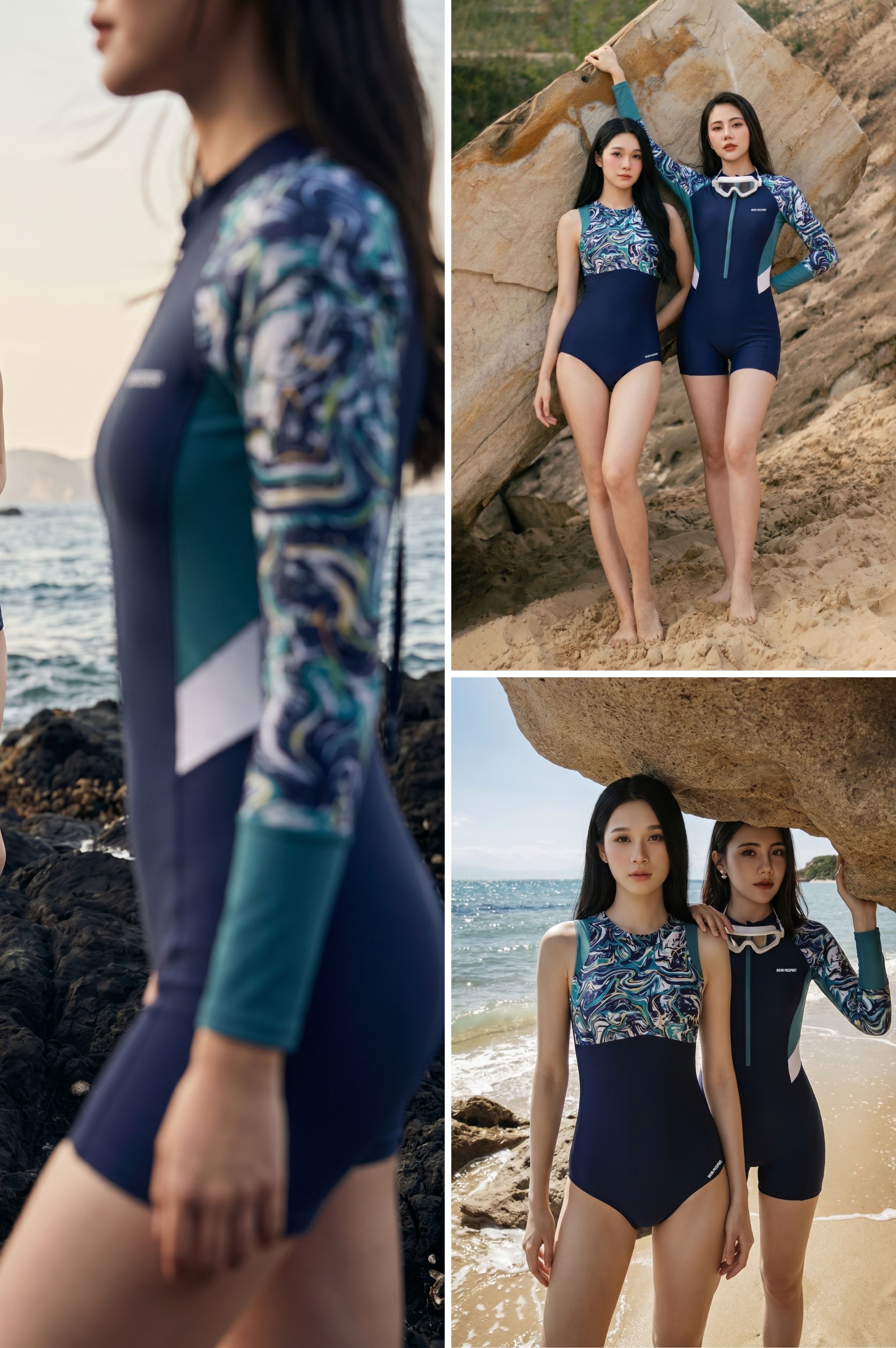 Một mảnh quần short, áo tay dài - BS563_HOT