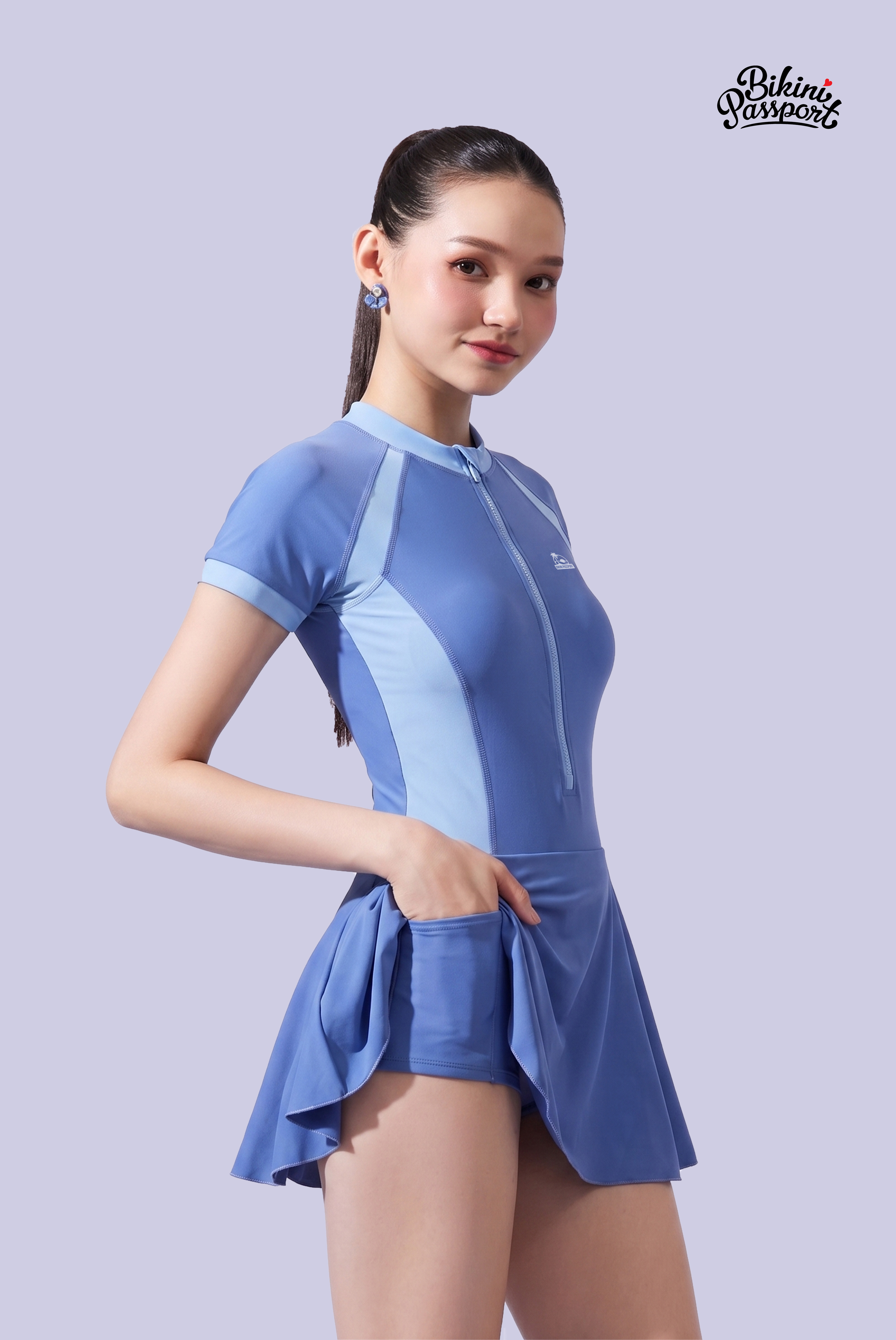 Một mảnh váy áo tay ngắn - BS545_NV