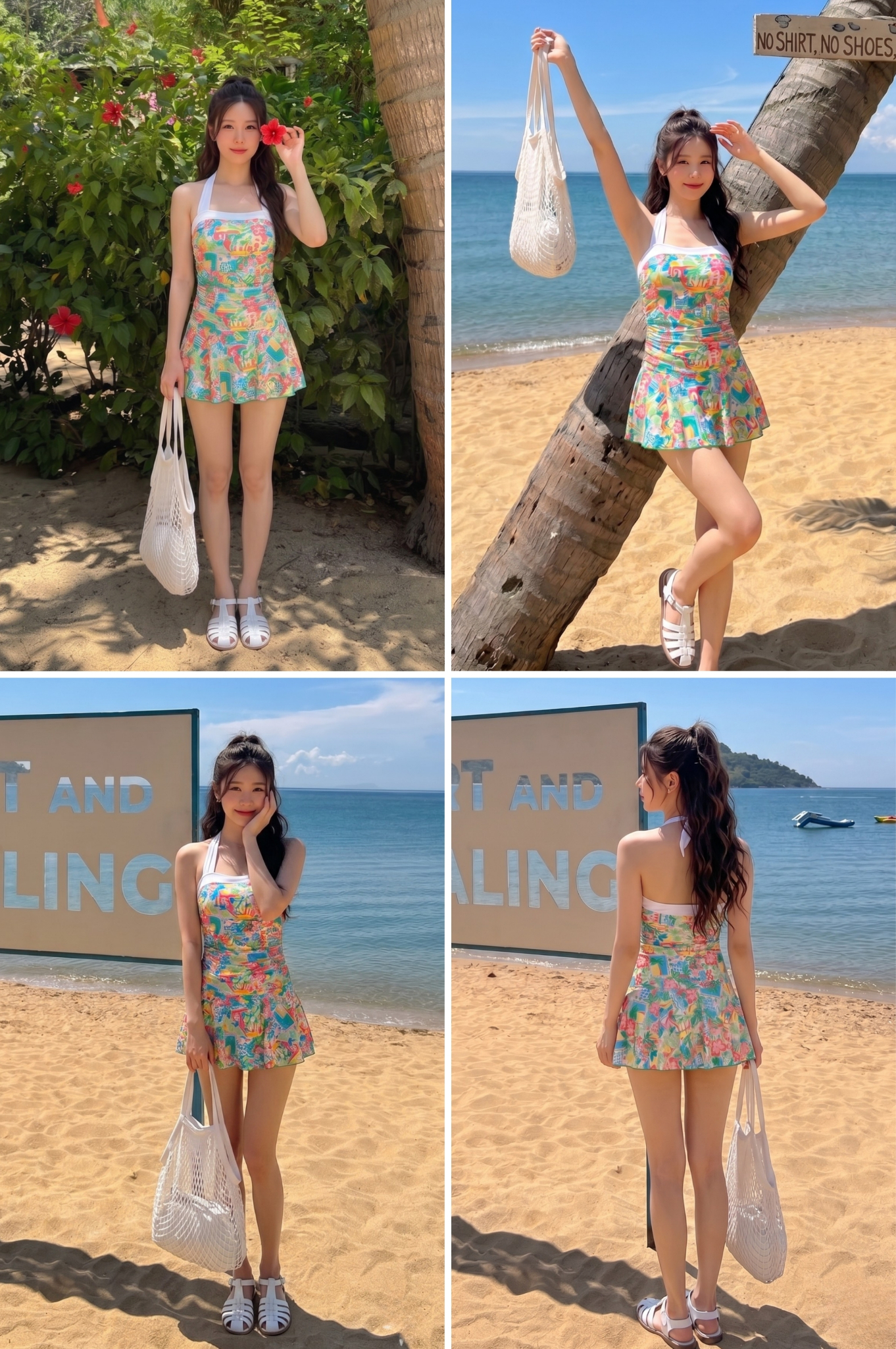 Một mảnh váy bèo ngắn, kiểu ngang - BS282_HOT