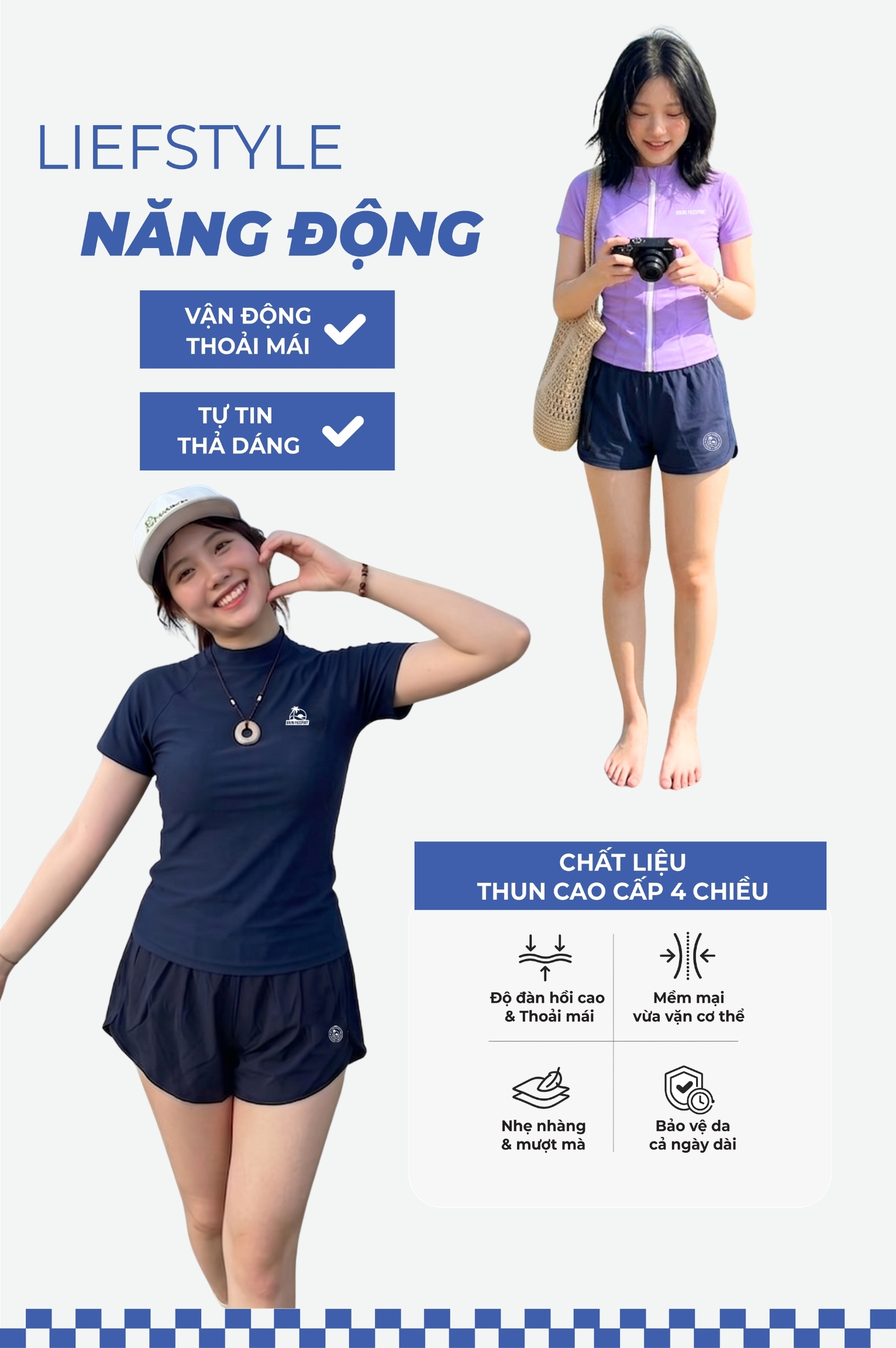 Quần bơi 2 lớp - BS543_NV