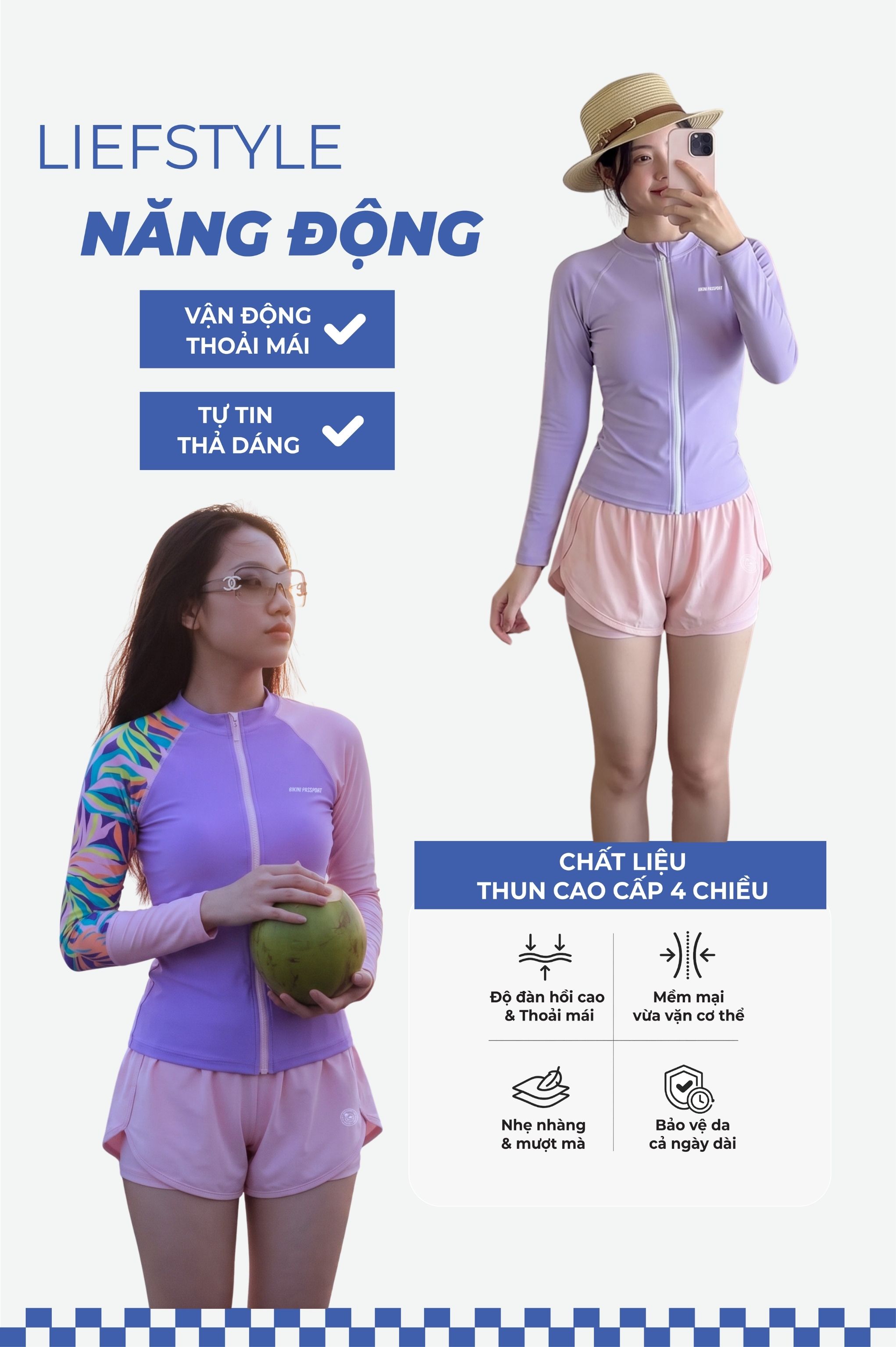 Quần bơi 2 lớp - BS543_PK