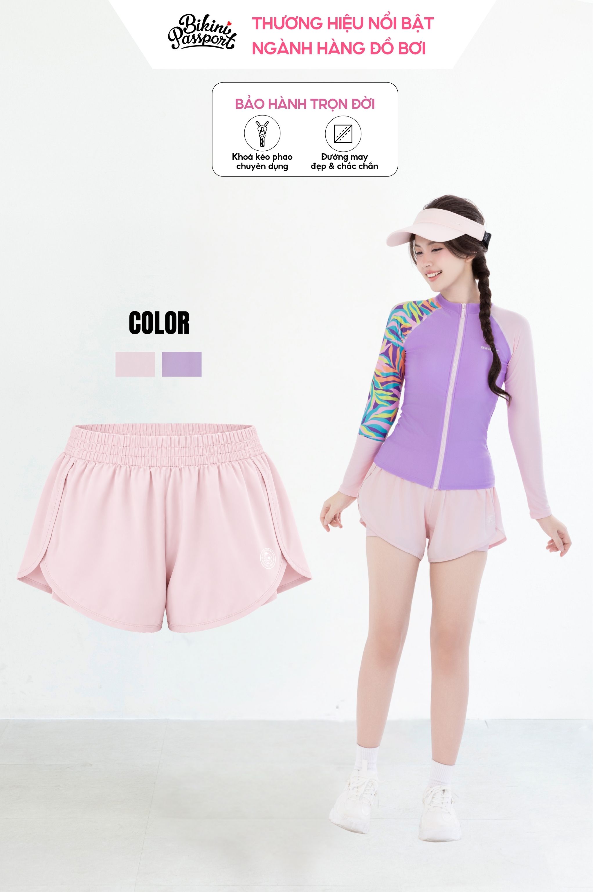 Quần bơi 2 lớp - BS543_PK
