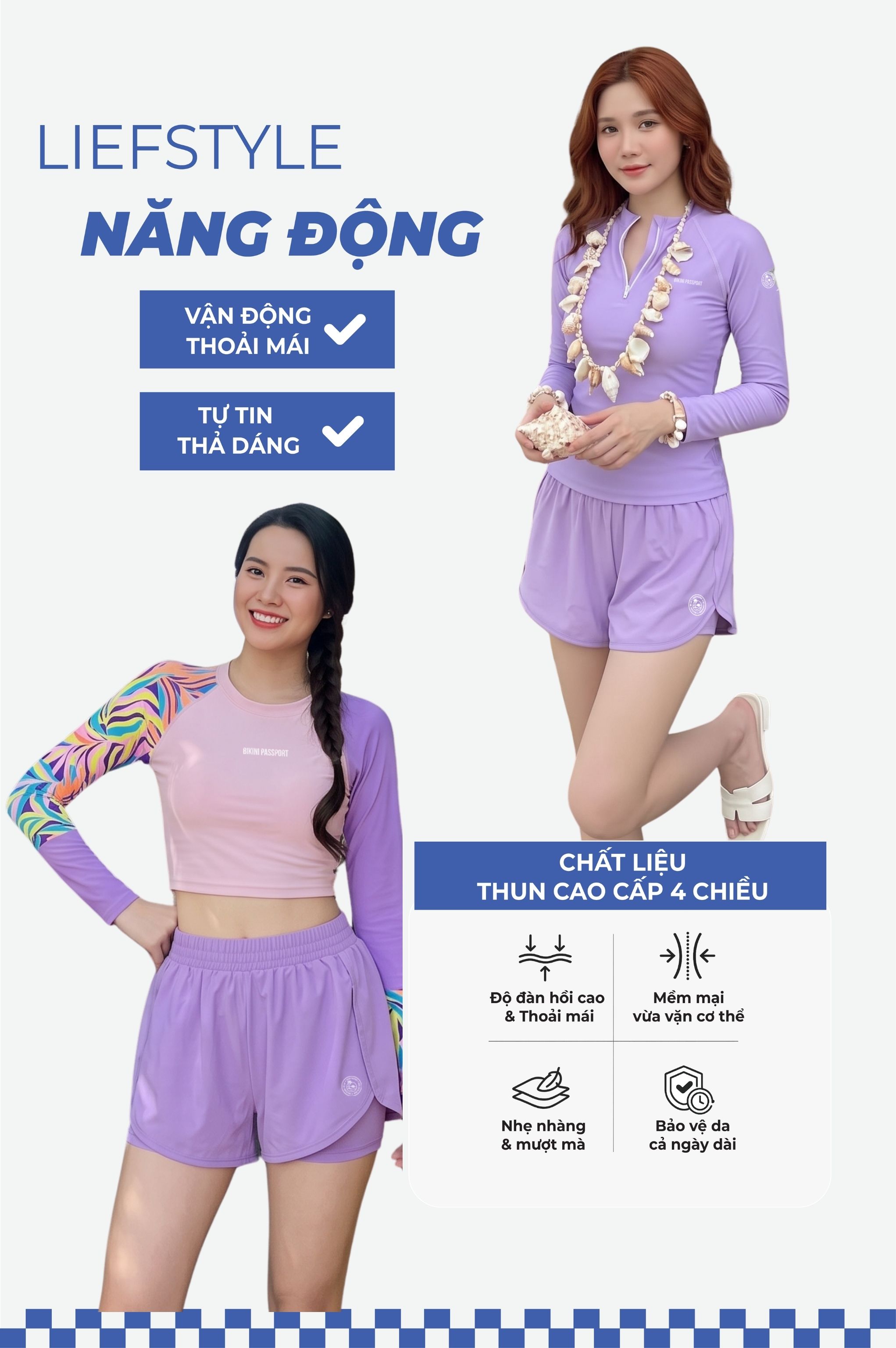 Quần bơi 2 lớp - BS543_PP
