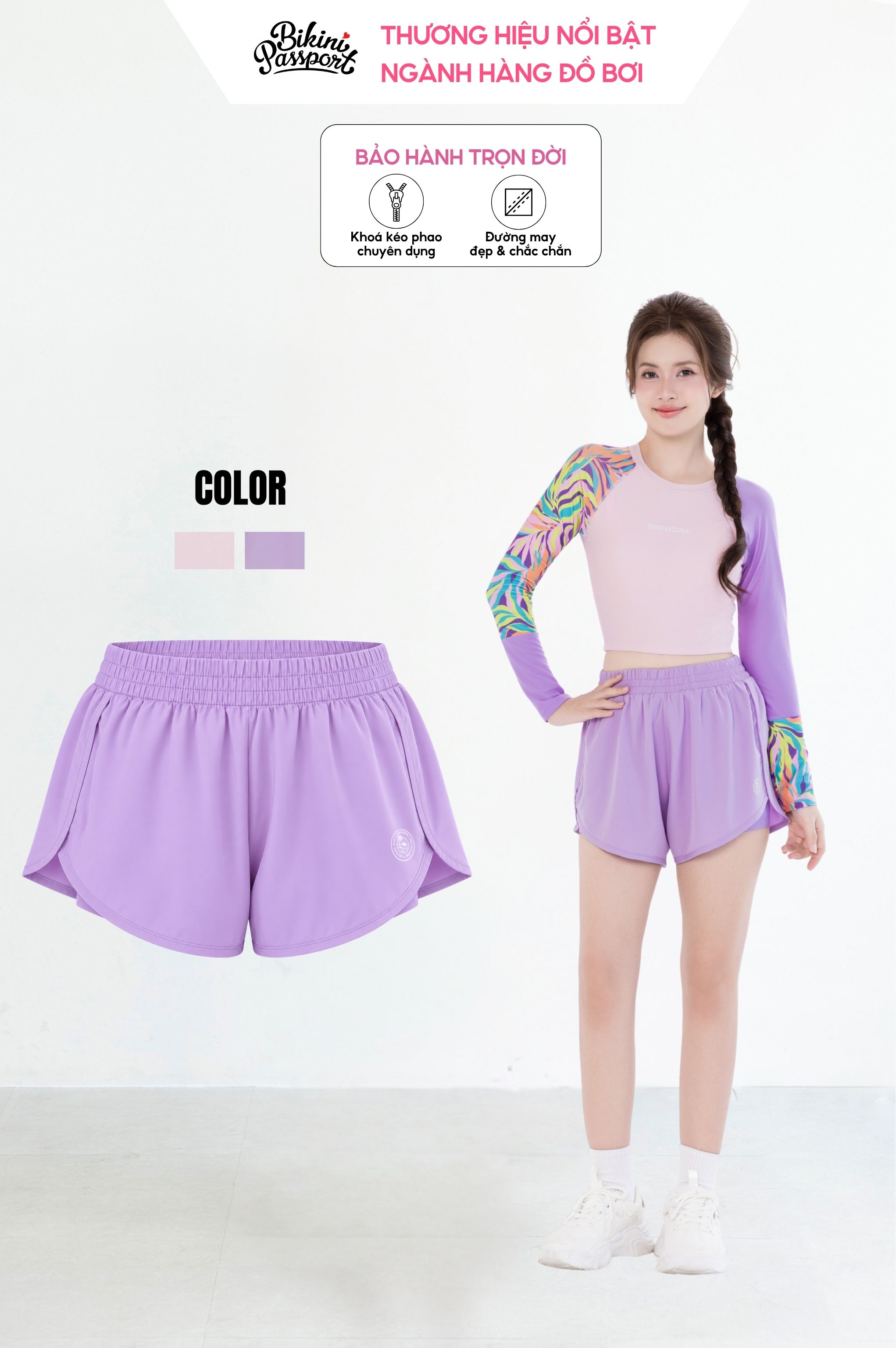 Quần bơi 2 lớp - BS543_PP