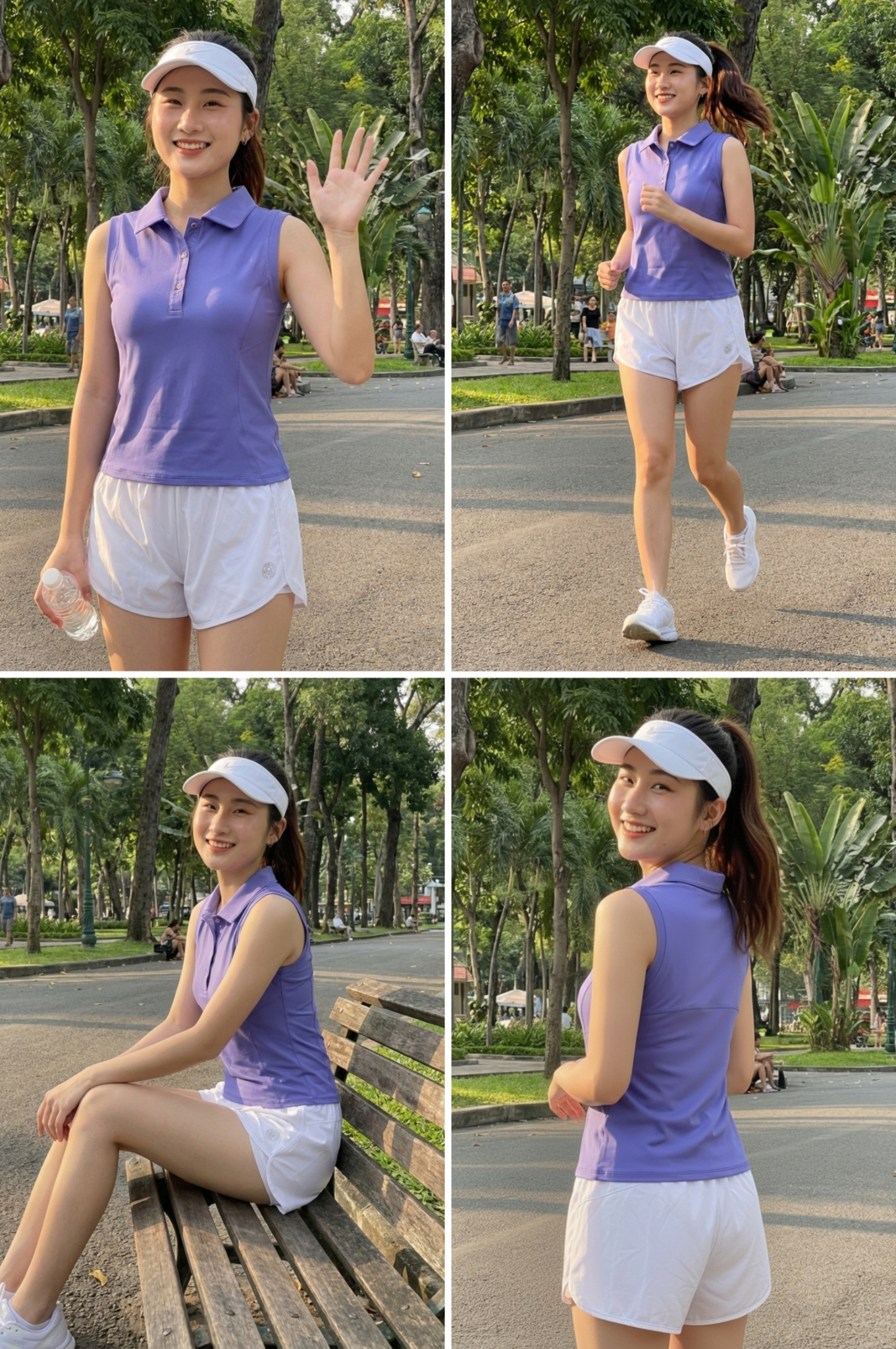 Quần bơi 2 lớp - BS543_WH