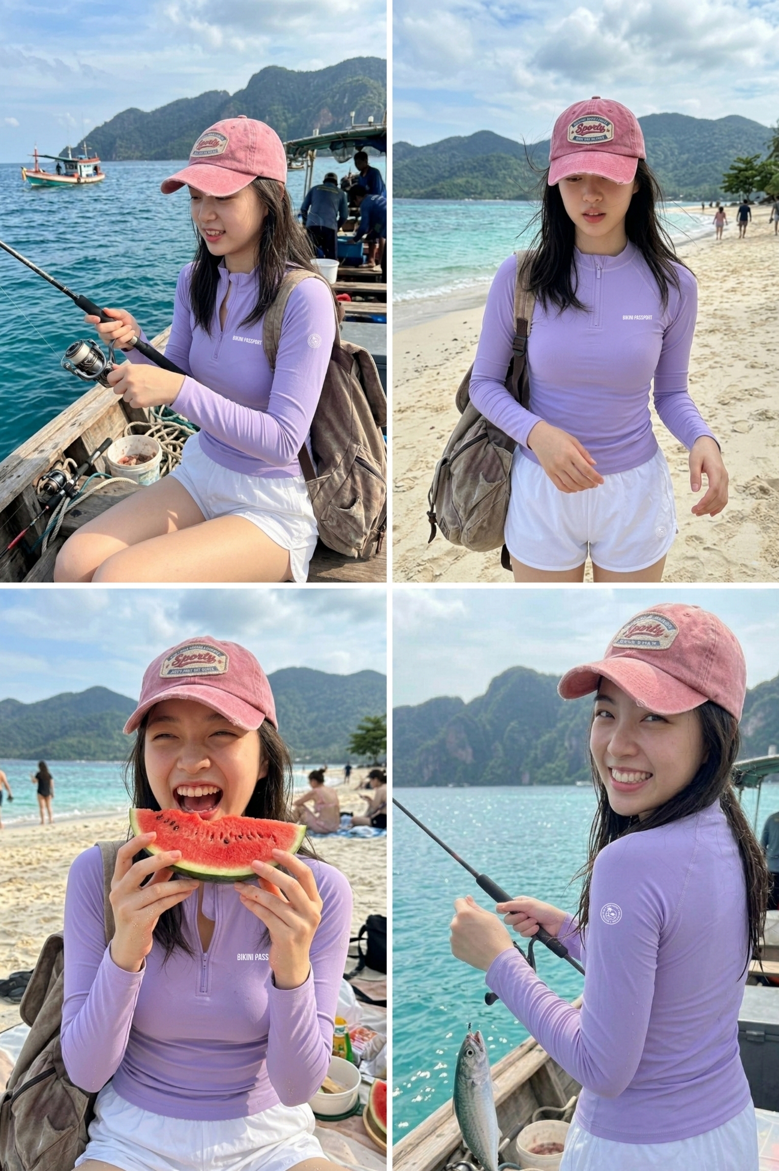 Quần bơi 2 lớp - BS543_WH