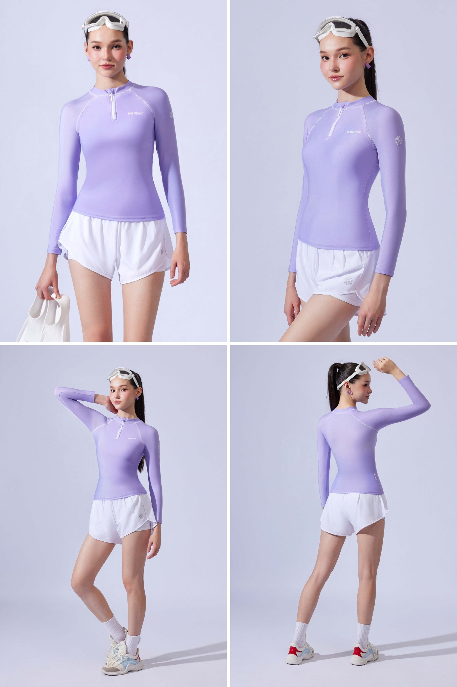 Quần bơi 2 lớp - BS543_WH