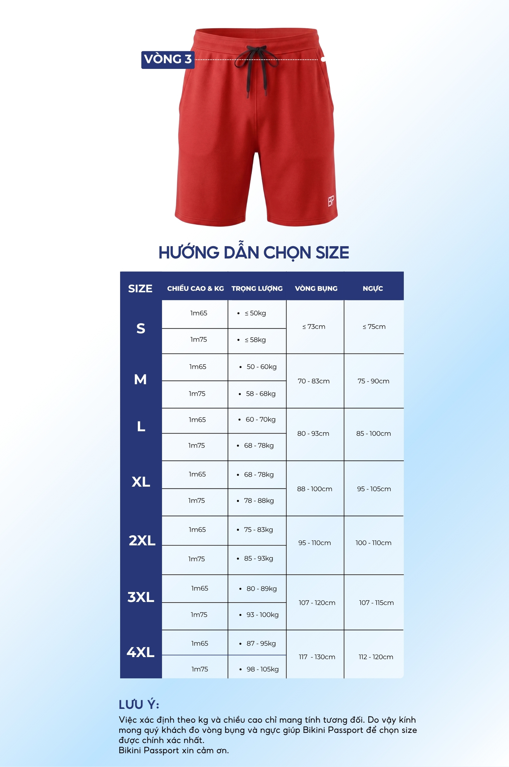 Quần bơi Nam ống rộng - BS679_RD