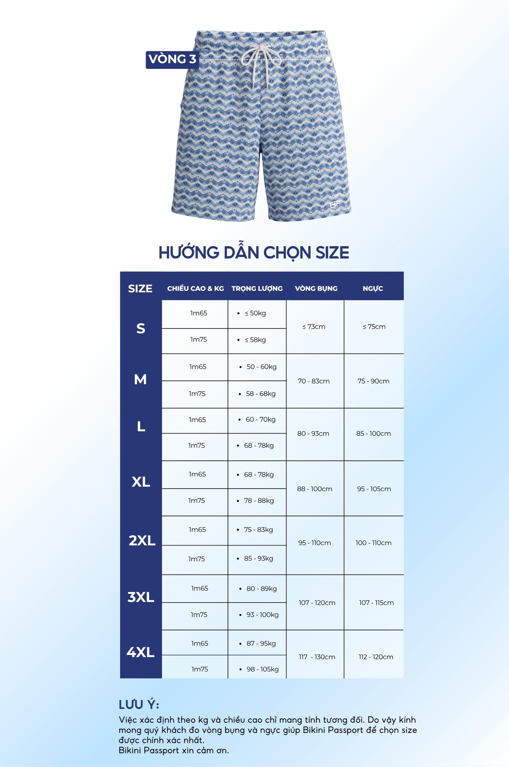 Quần bơi Nam ống rộng - BS679_TRI
