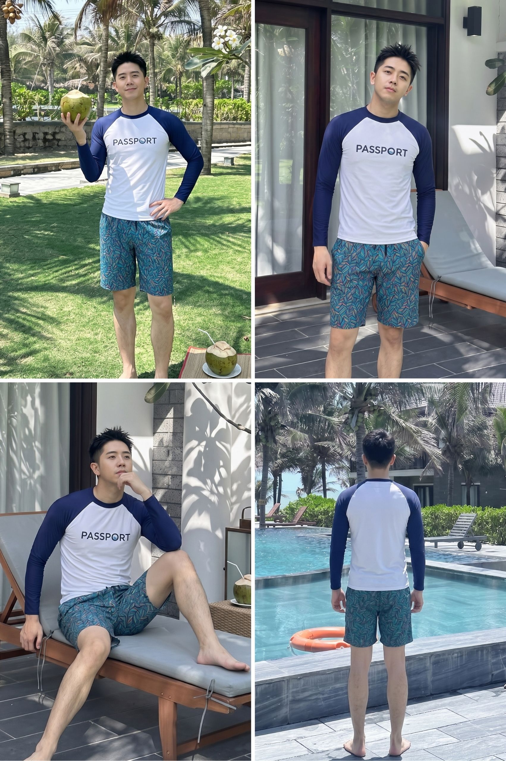 Quần bơi Nam ống rộng - BS679_X