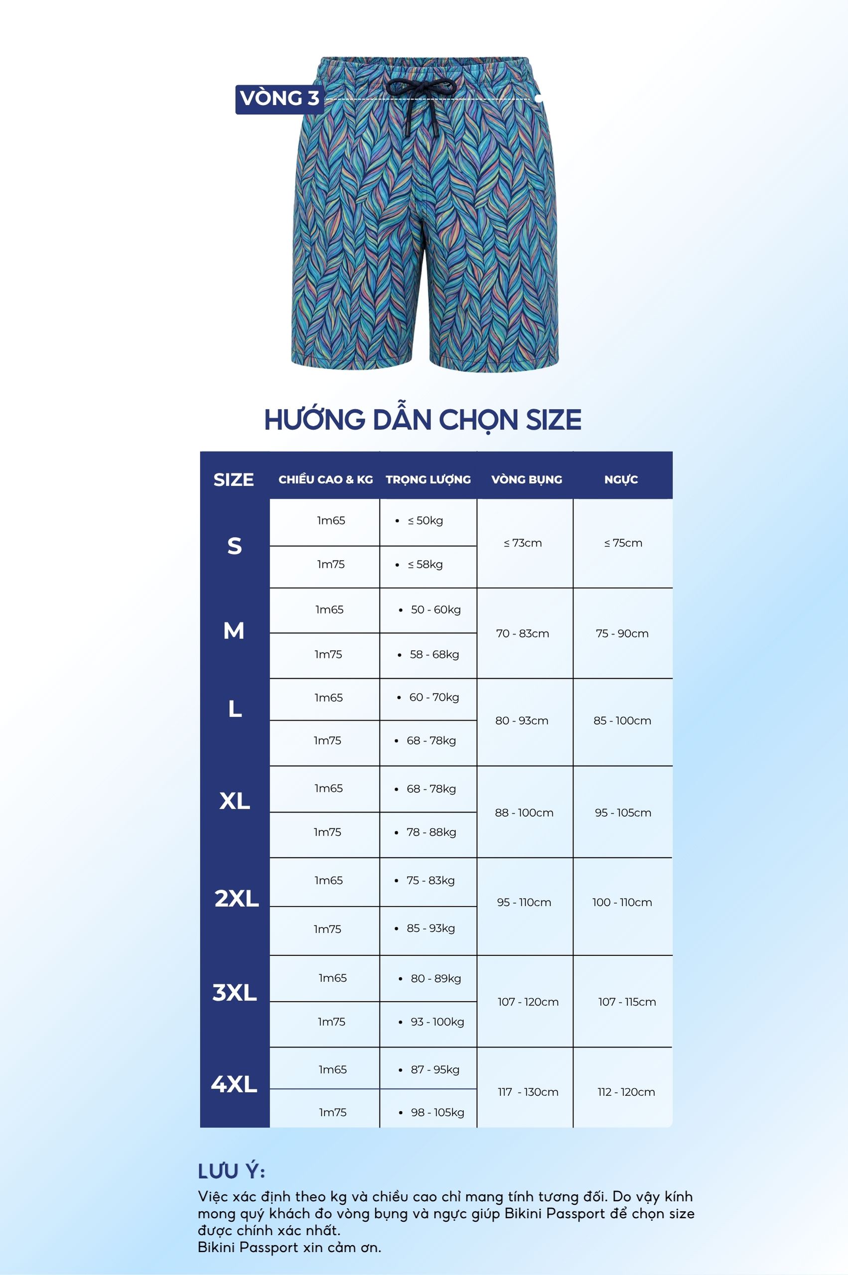 Quần bơi Nam ống rộng - BS679_X