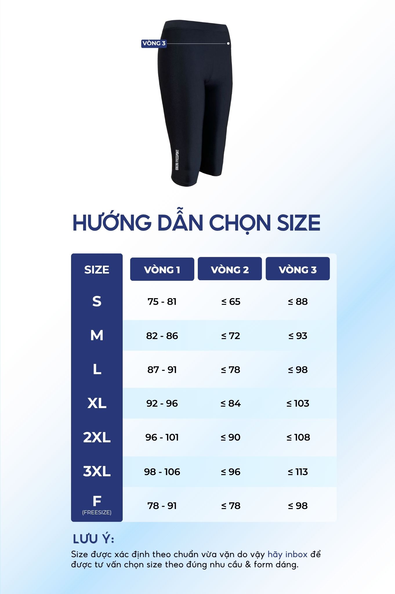 Quần bơi dạng lửng có logo - Đen