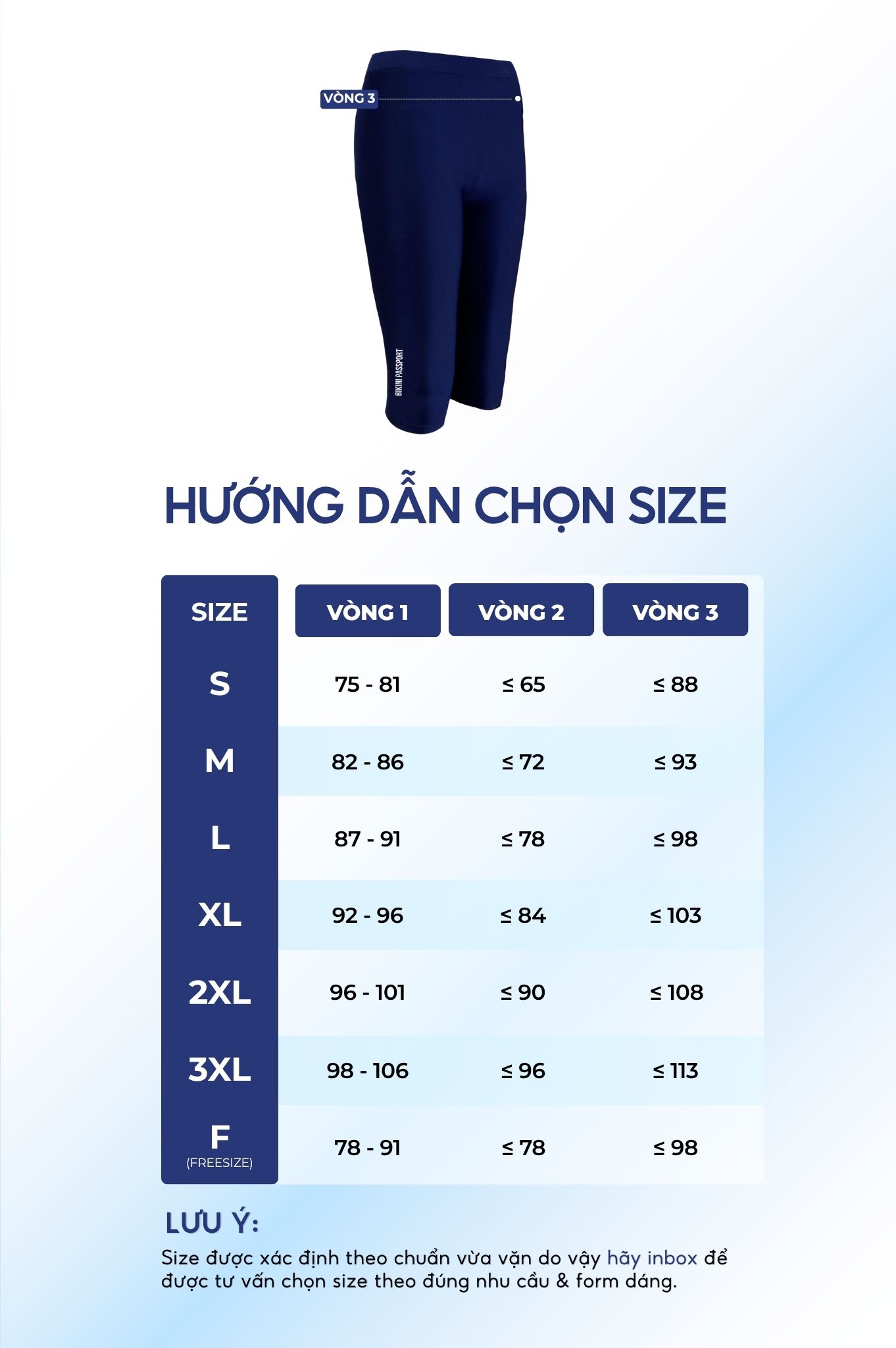 Quần bơi dạng lửng có logo - Xanh Đen