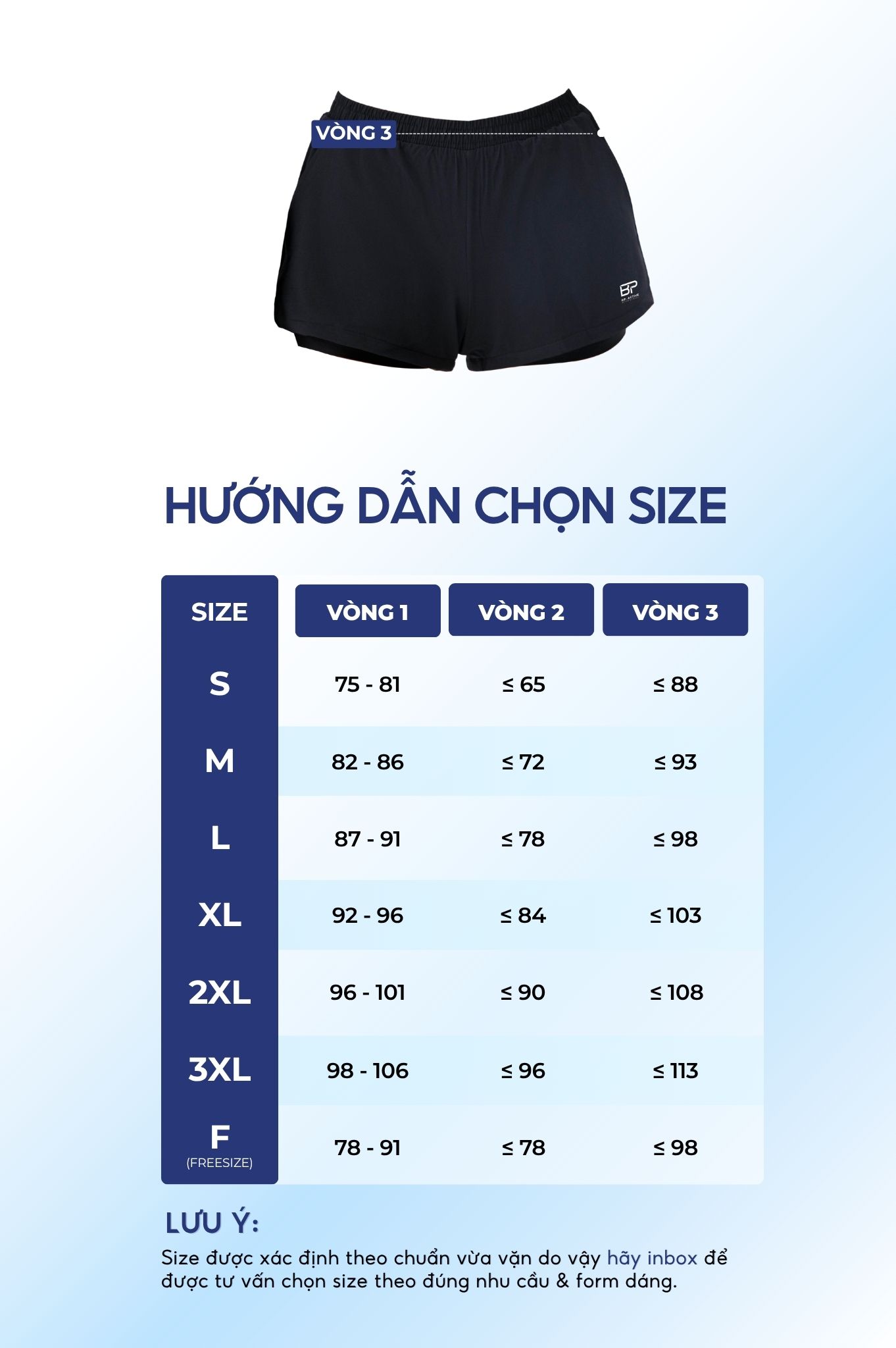 Quần bơi lẻ hai lớp - Đen
