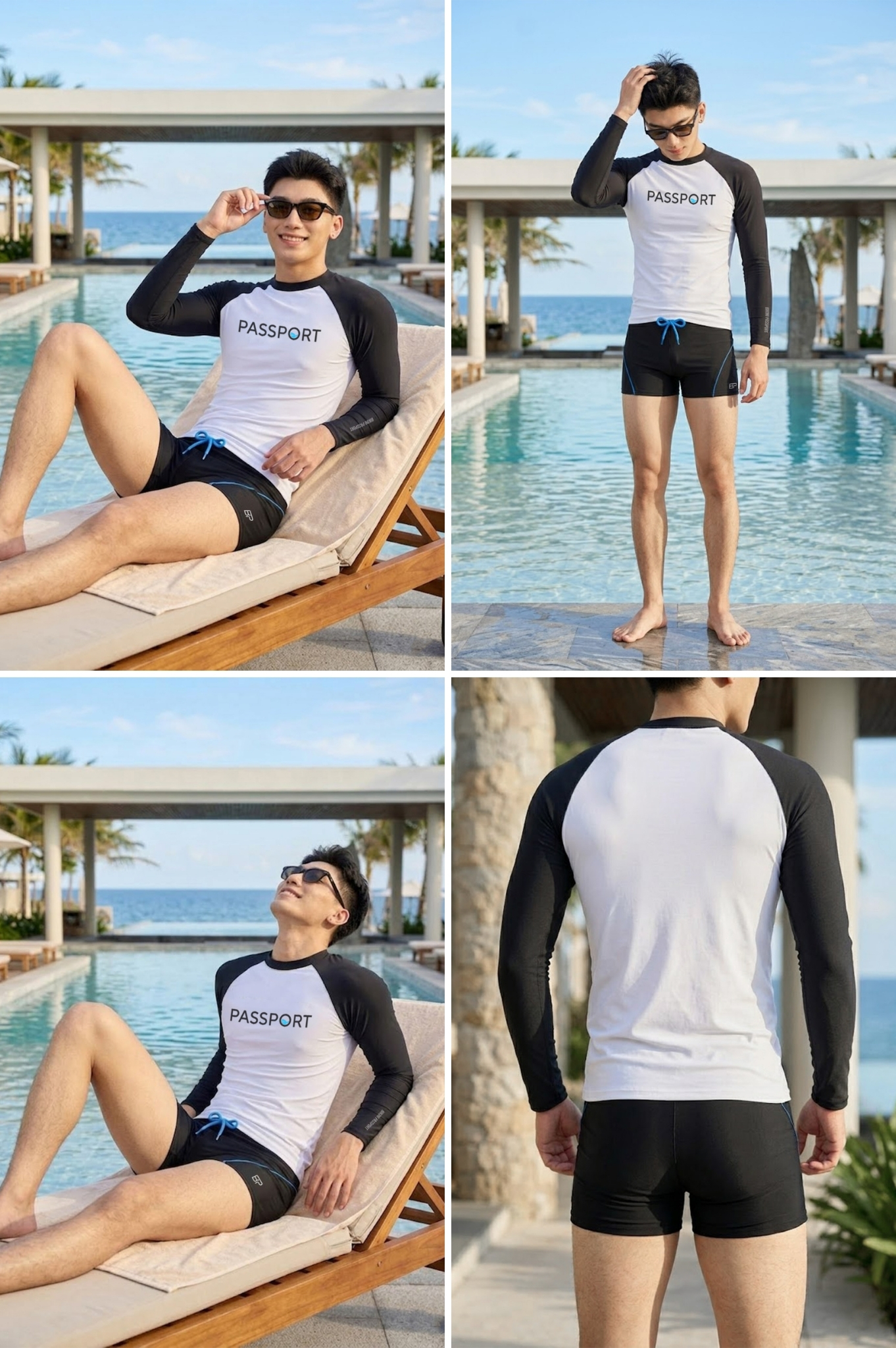 Quần bơi nam boxer - BSV007_BL