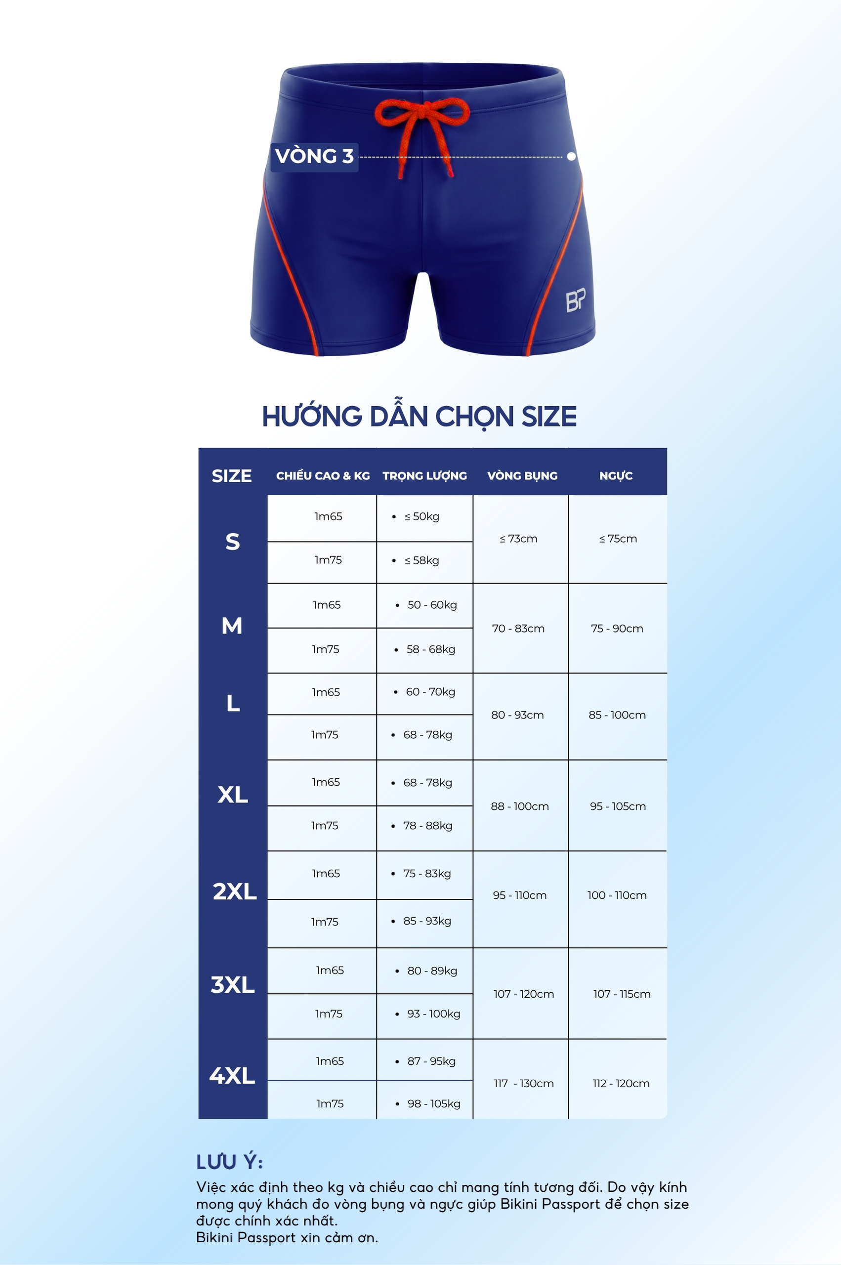 Quần bơi nam boxer - BSV007_NV
