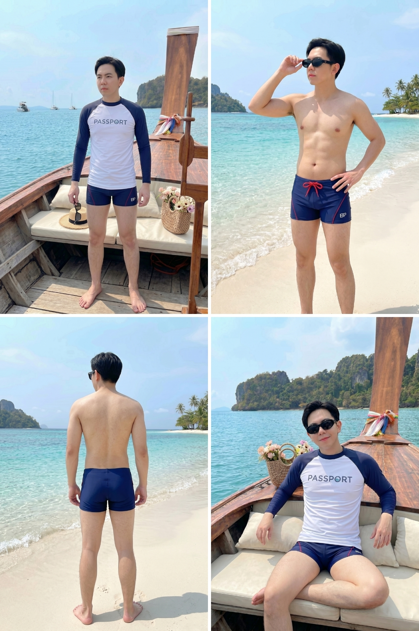 Quần bơi nam boxer - BSV007_NV