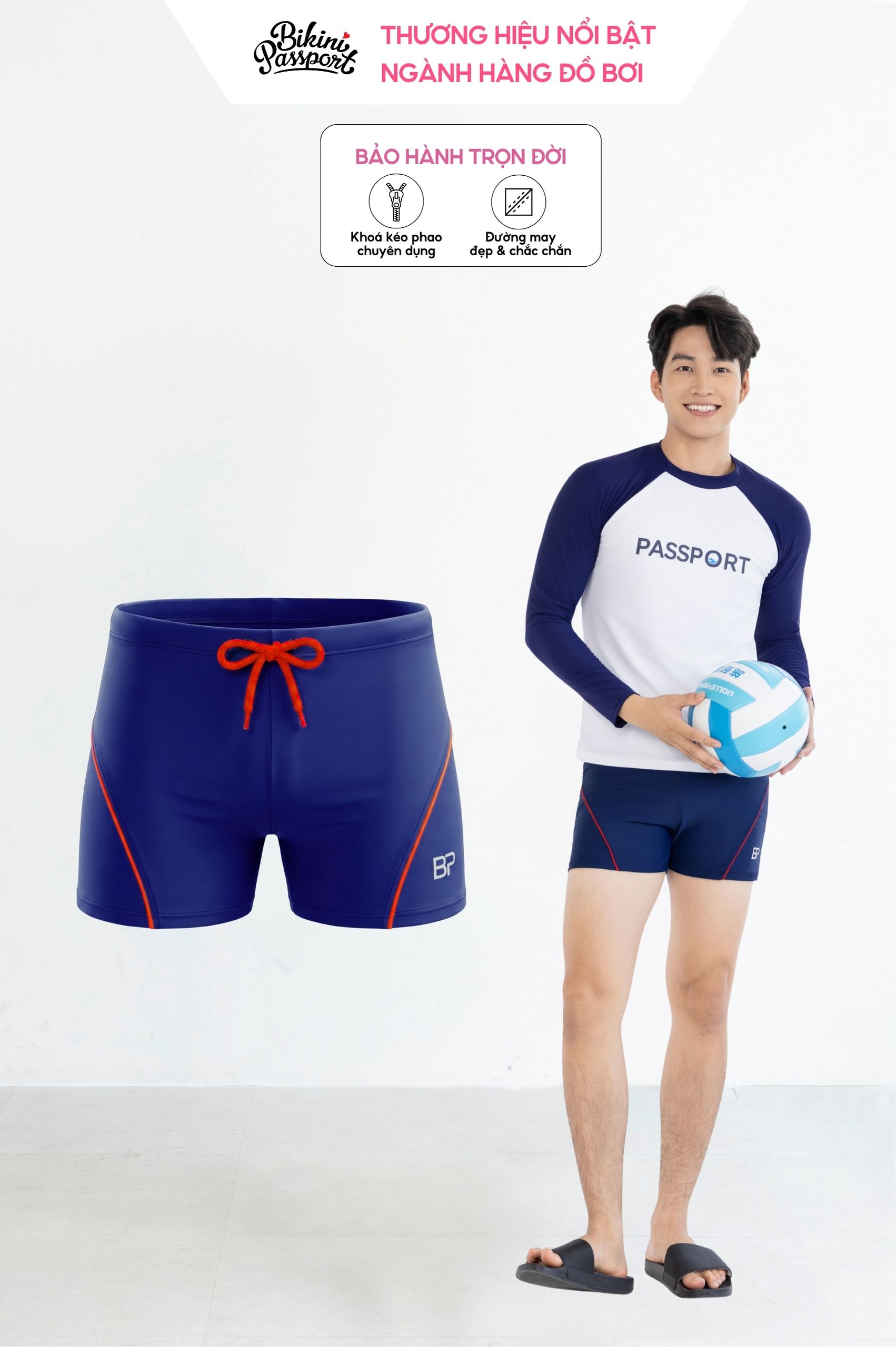 Quần bơi nam boxer - BSV007_NV