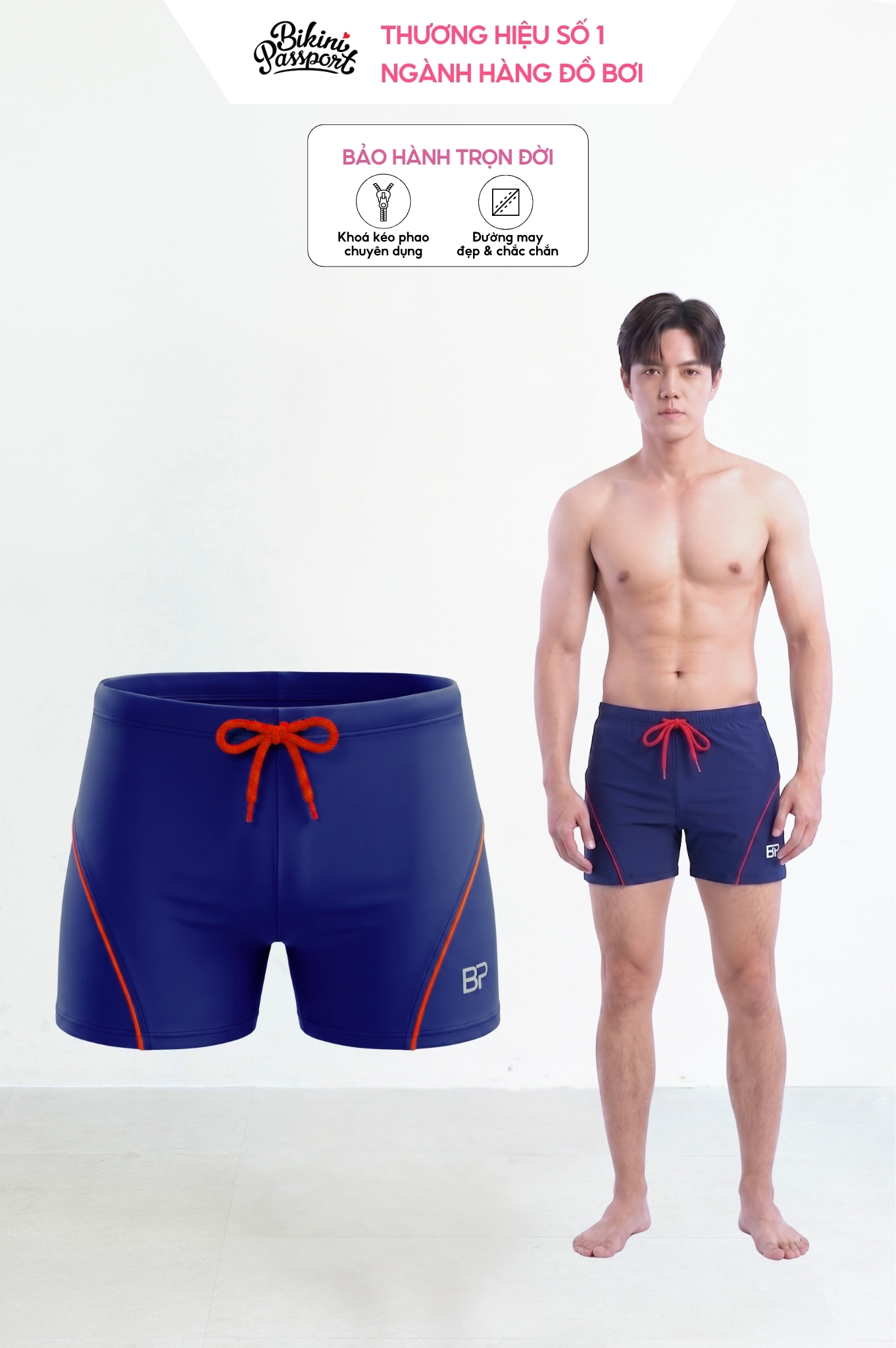 Quần bơi nam boxer - BSV007_NV