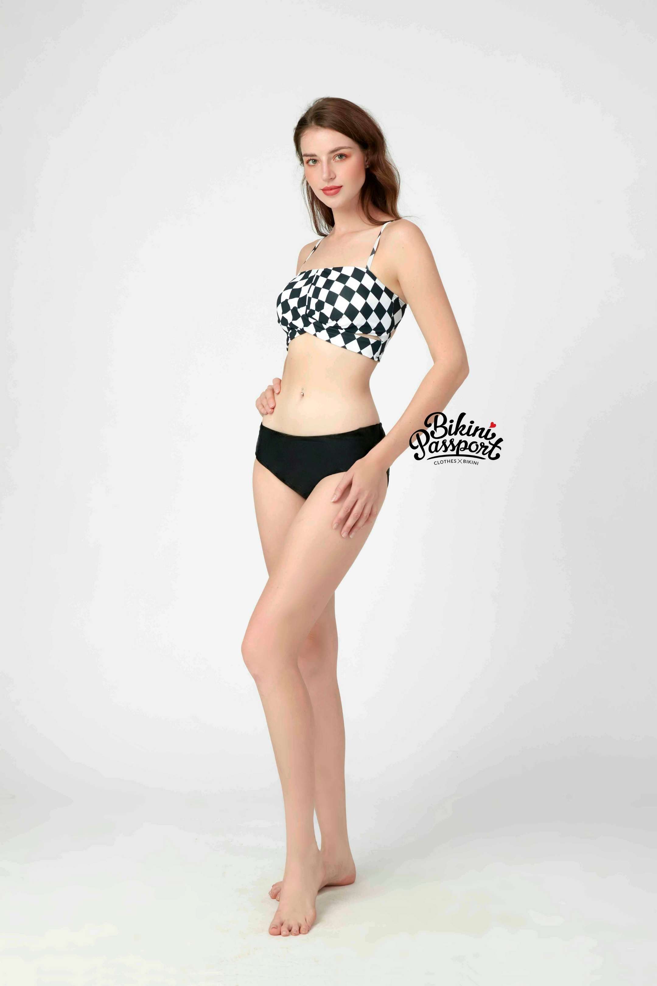 Quần lưng thấp Basic - Đen