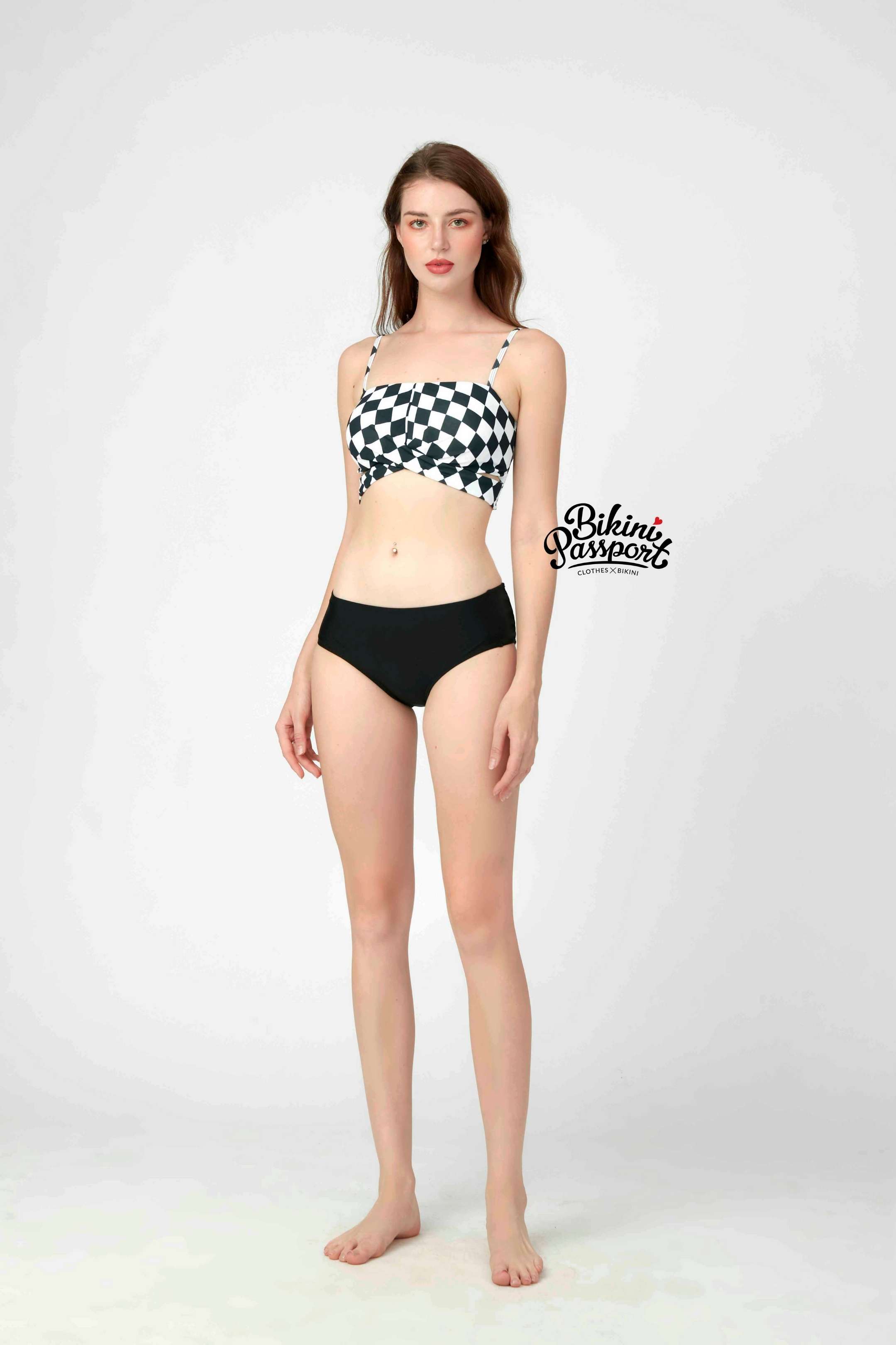 Quần lưng thấp Basic - Đen