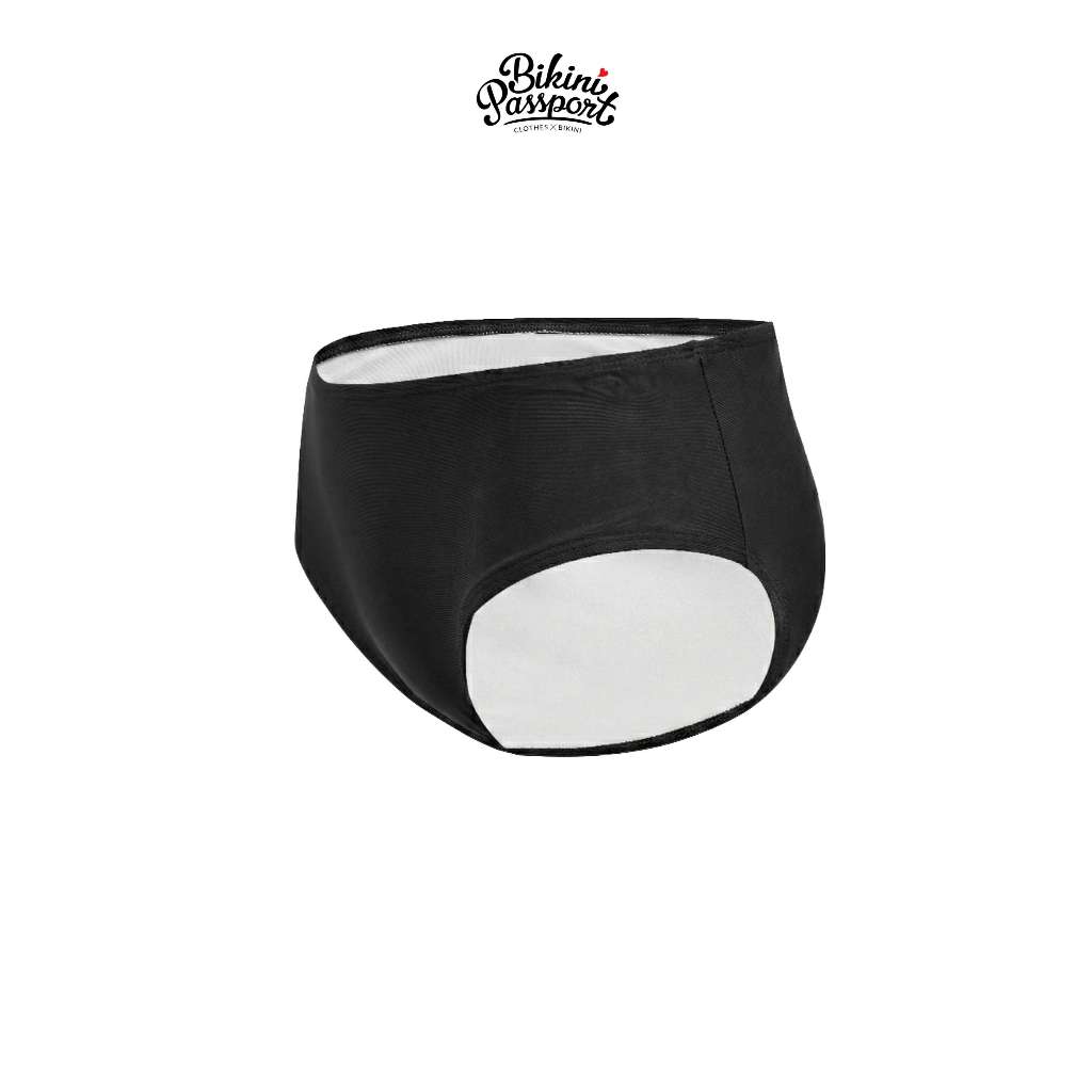 Quần lưng thấp Basic - Đen