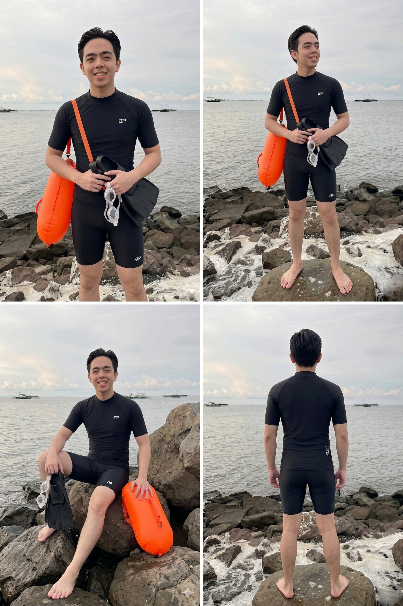 Quần short nam dạng ôm - BSV008_BL
