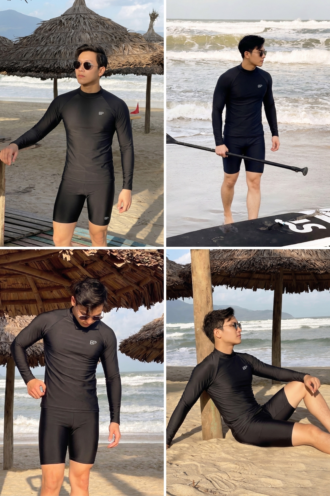 Quần short nam dạng ôm - BSV008_BL