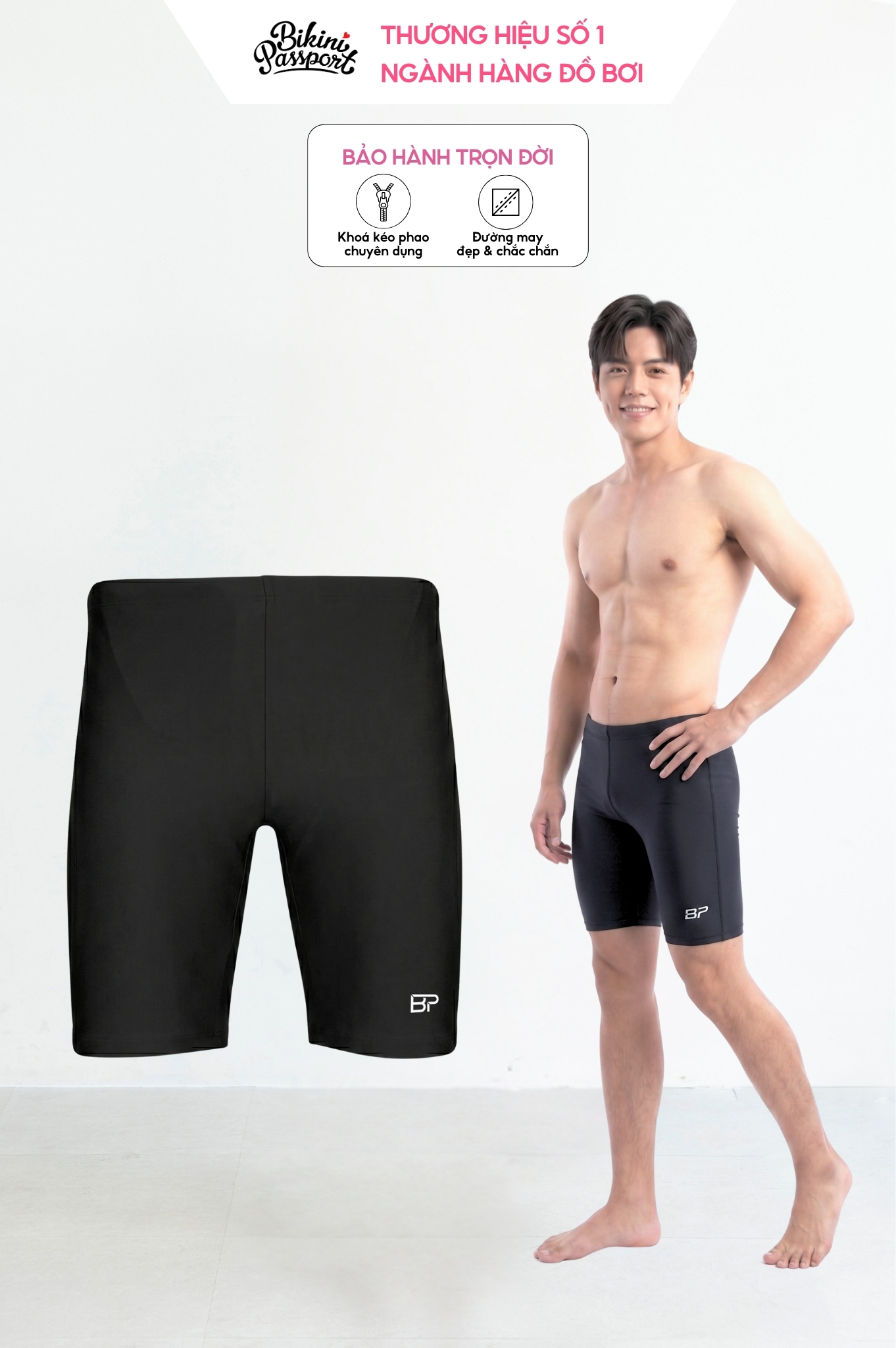 Quần short nam dạng ôm - BSV008_BL