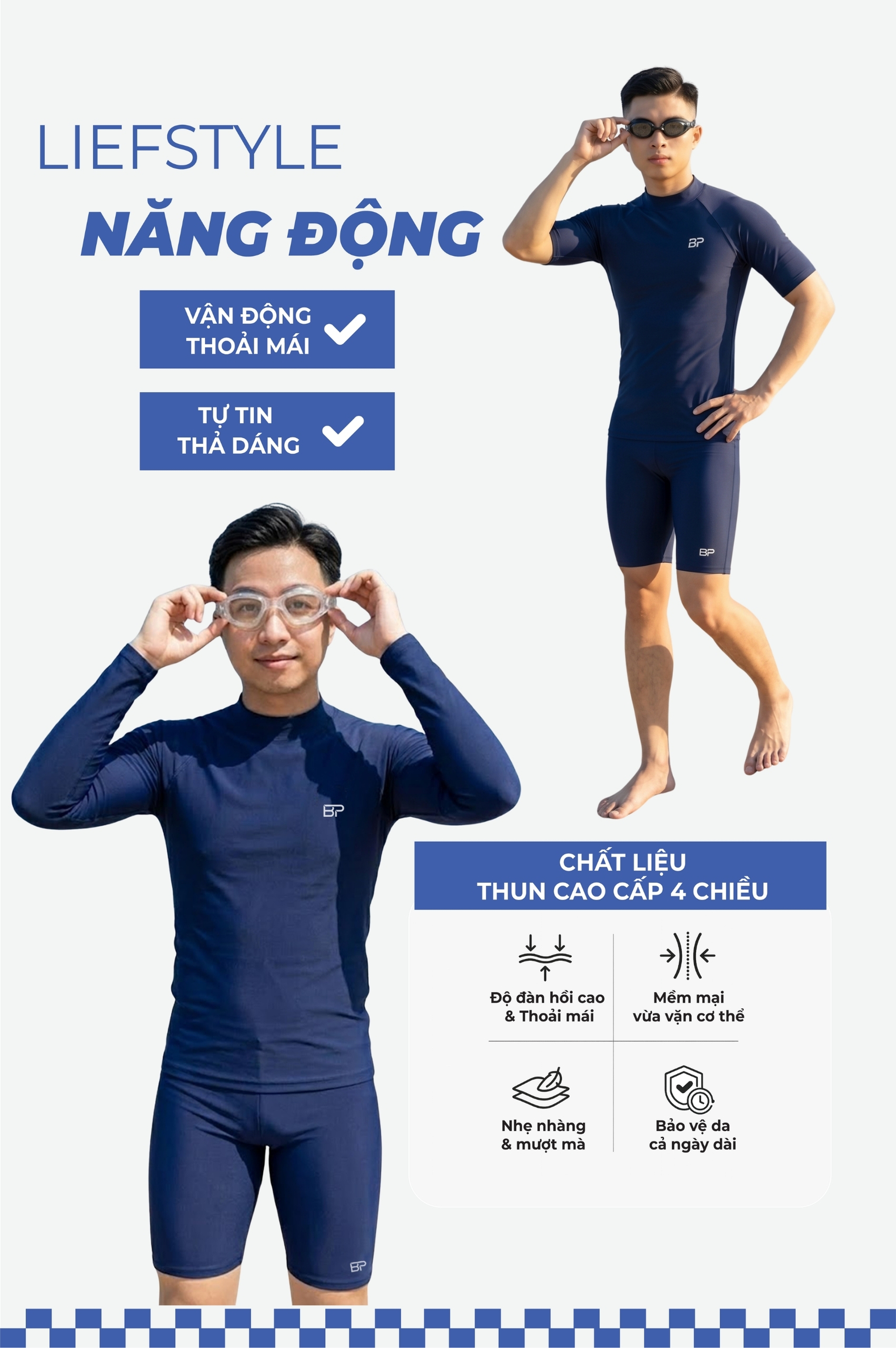 Quần short nam dạng ôm - BSV008_NV