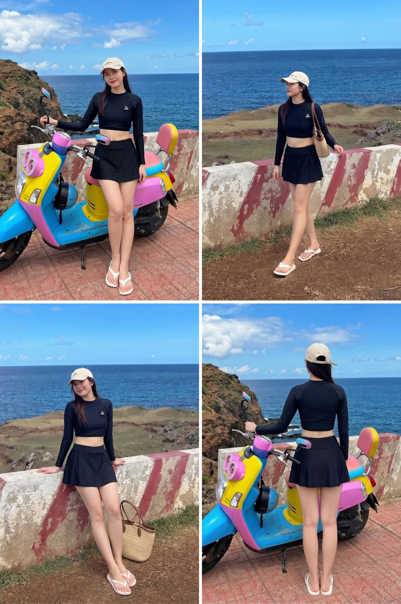 Váy bơi 2 lớp - BS576_BL