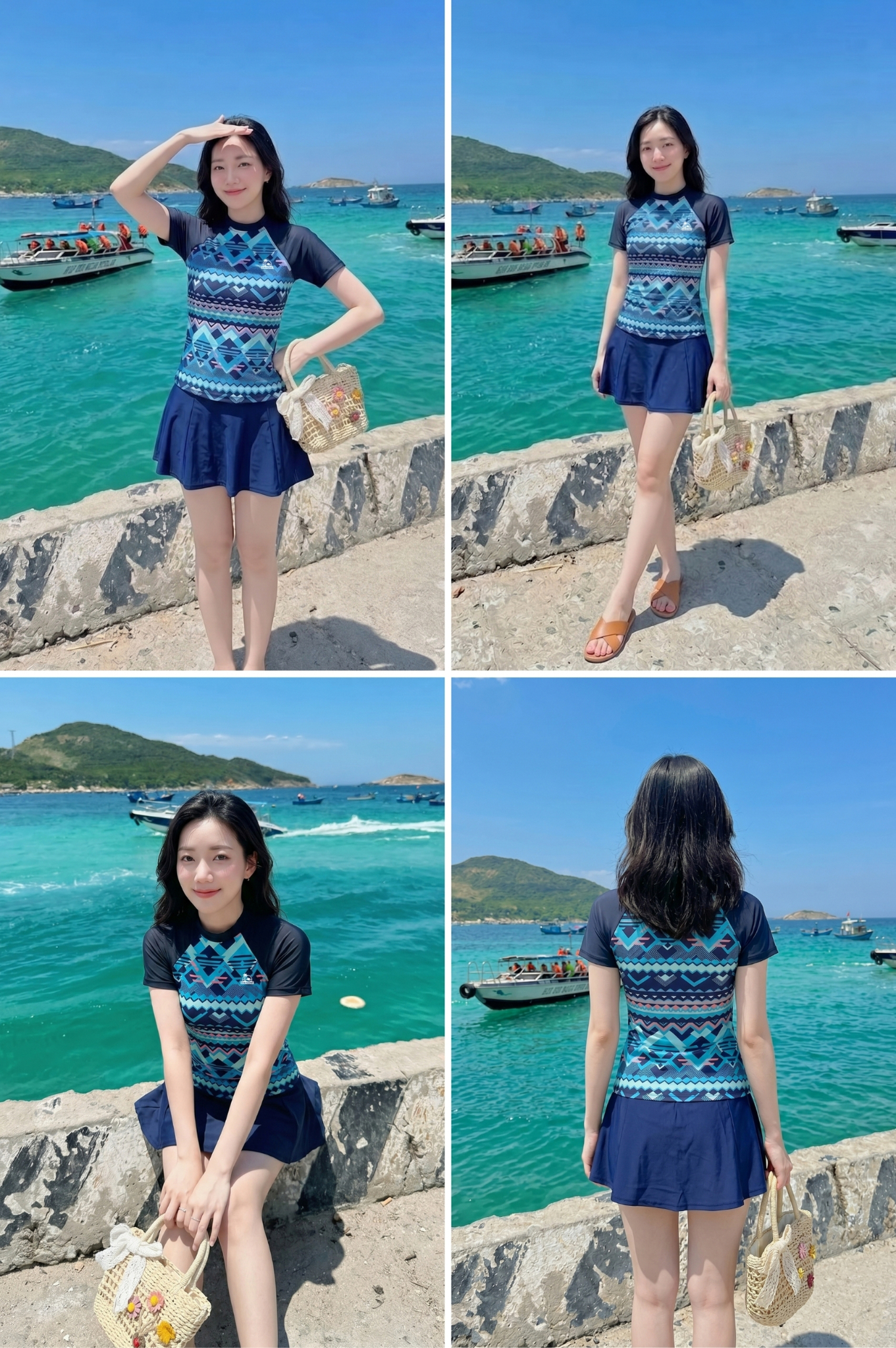 Váy bơi 2 lớp - BS576_NV