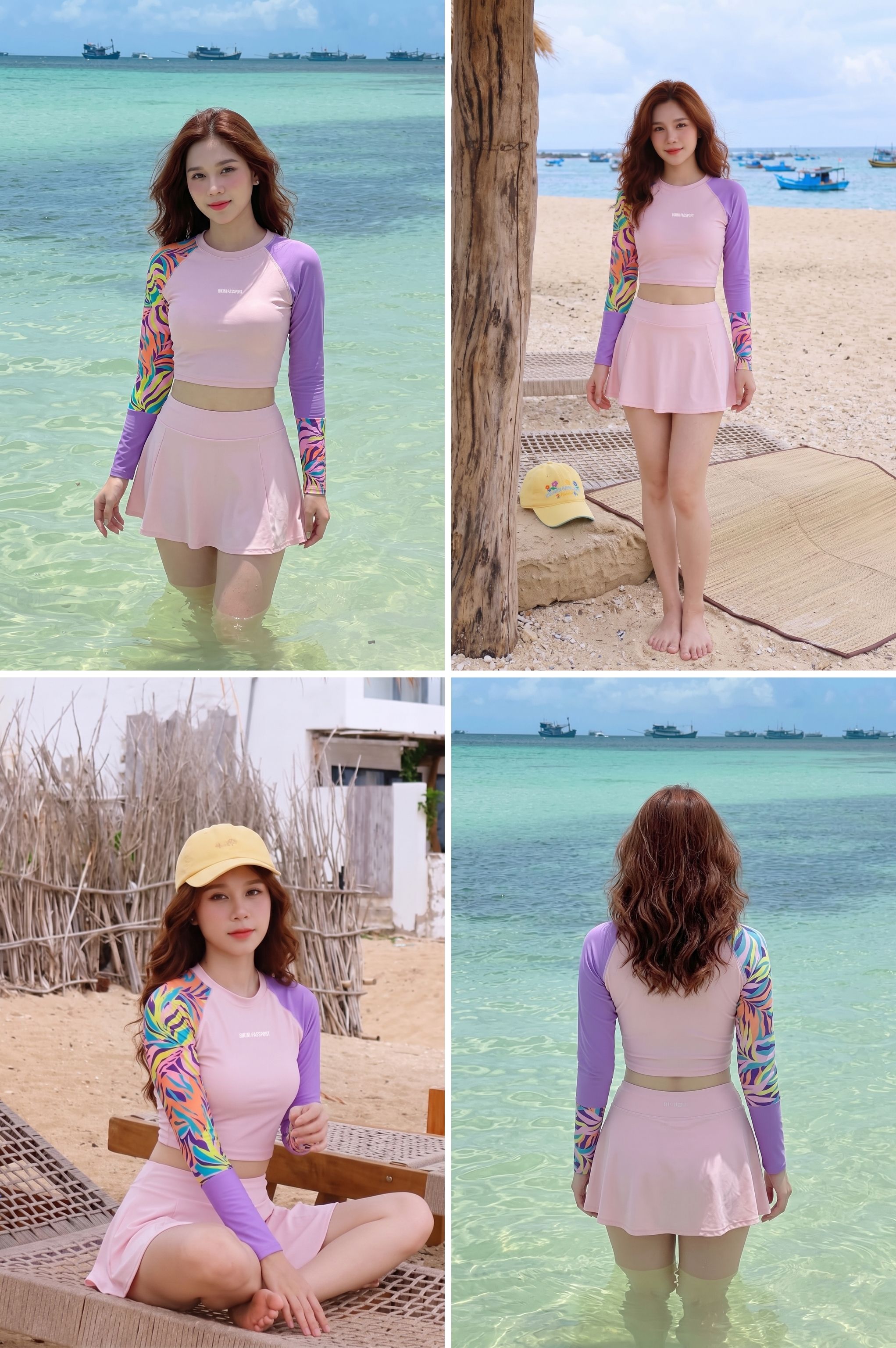 Váy bơi 2 lớp - BS576_PK