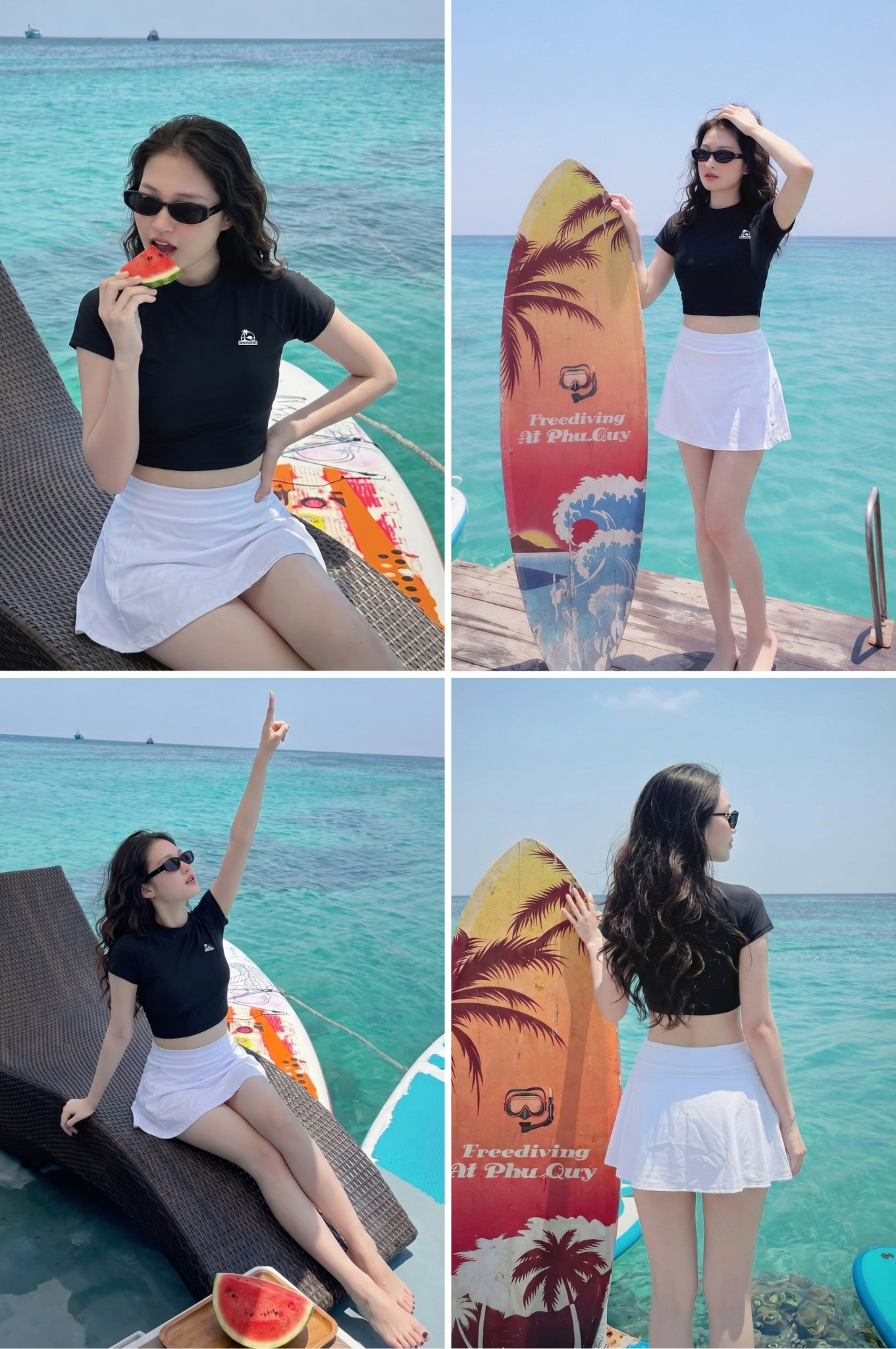 Váy bơi 2 lớp - BS576_WH