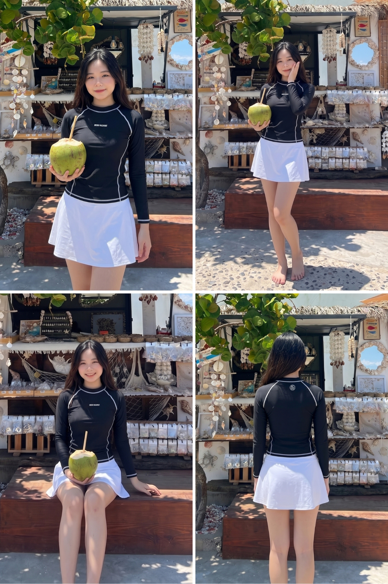 Váy bơi 2 lớp - BS576_WH