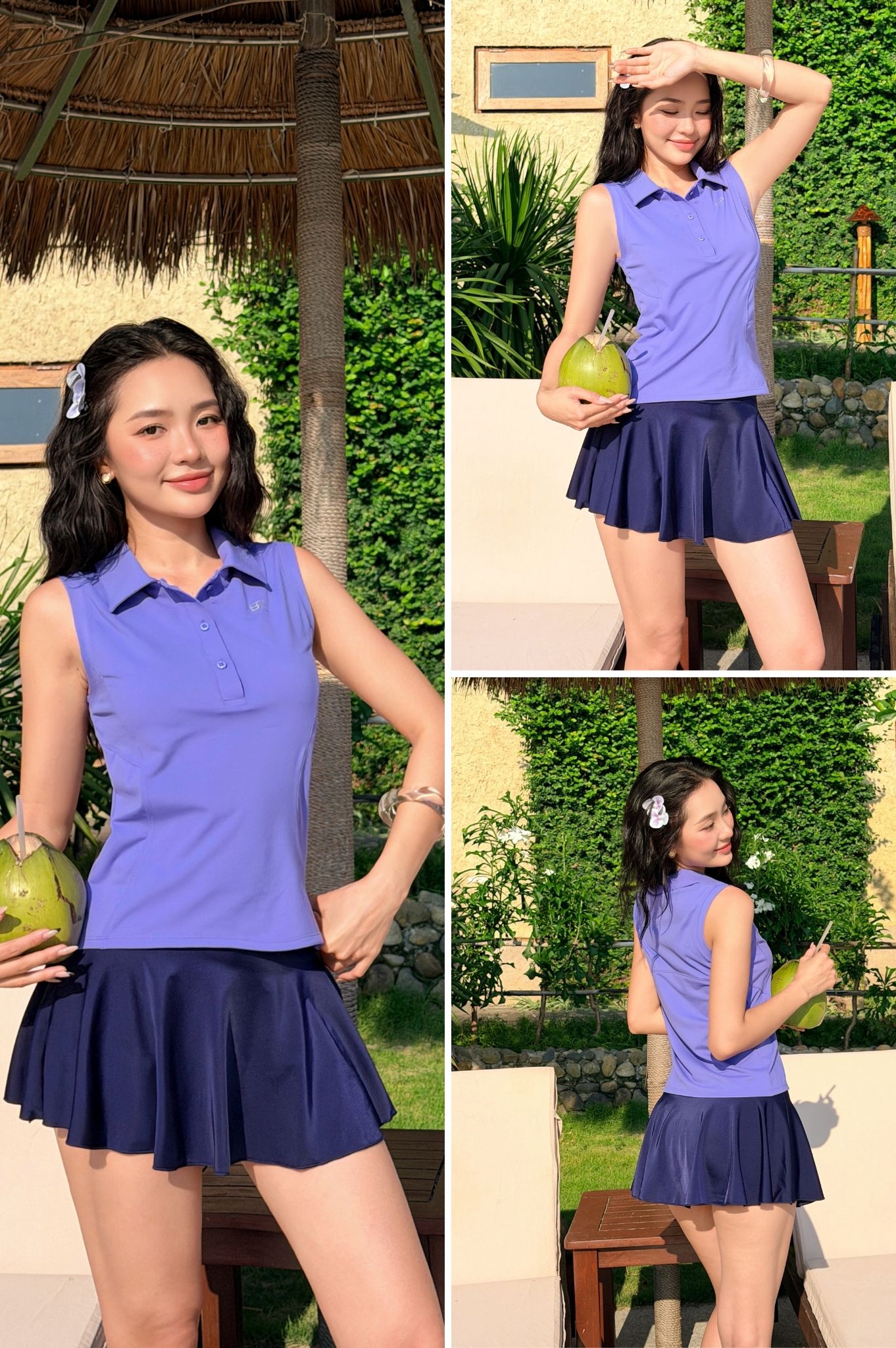 Váy lẻ - Xanh navy