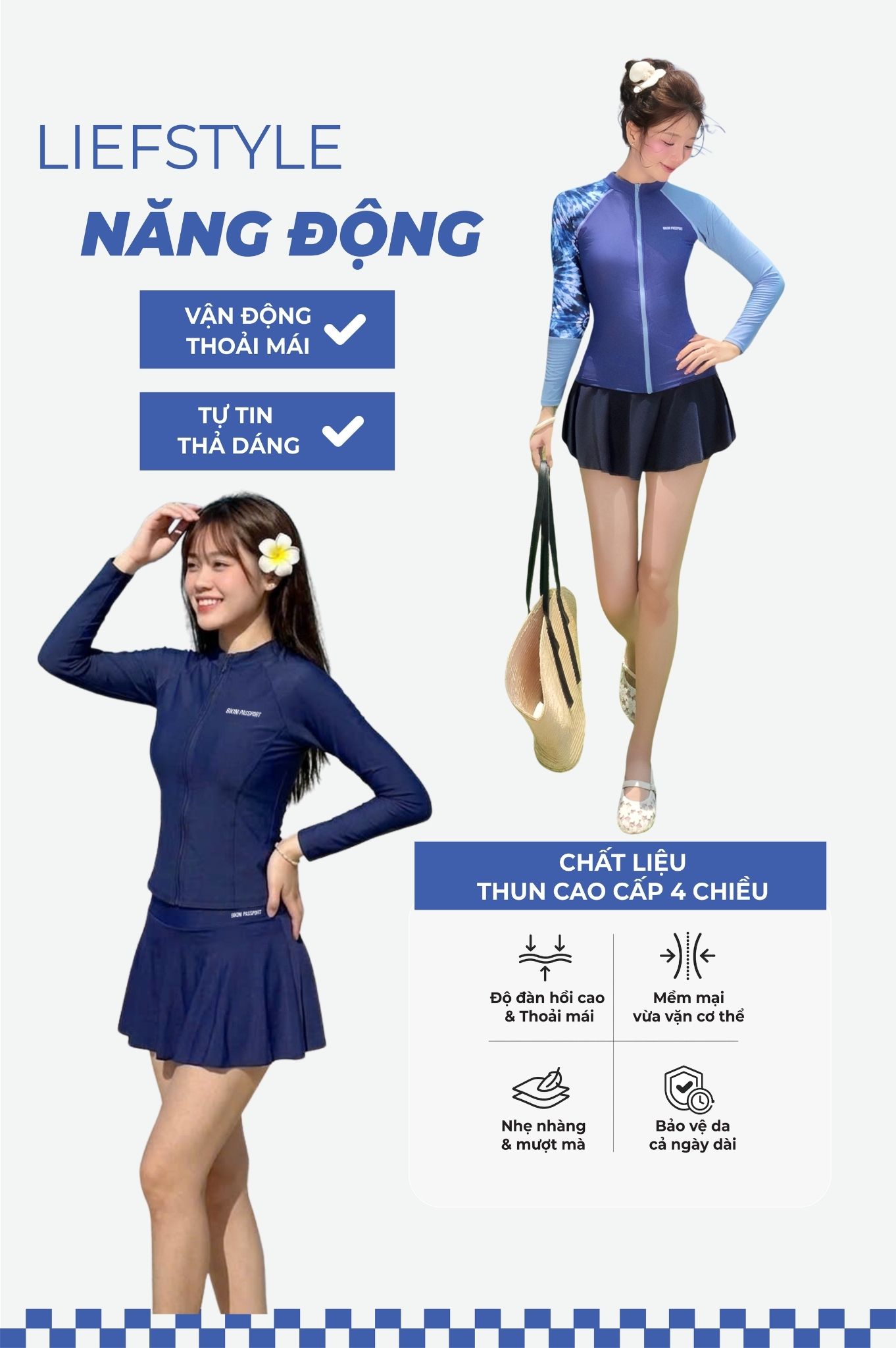 Váy lẻ - Xanh navy