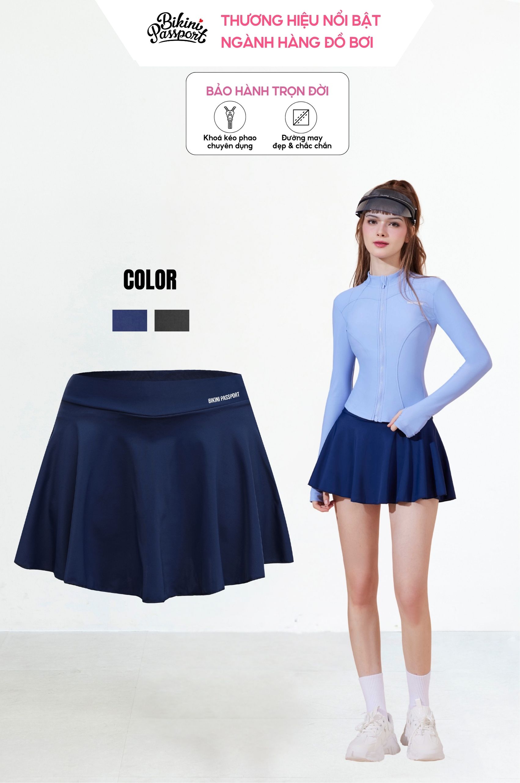 Váy lẻ - Xanh navy