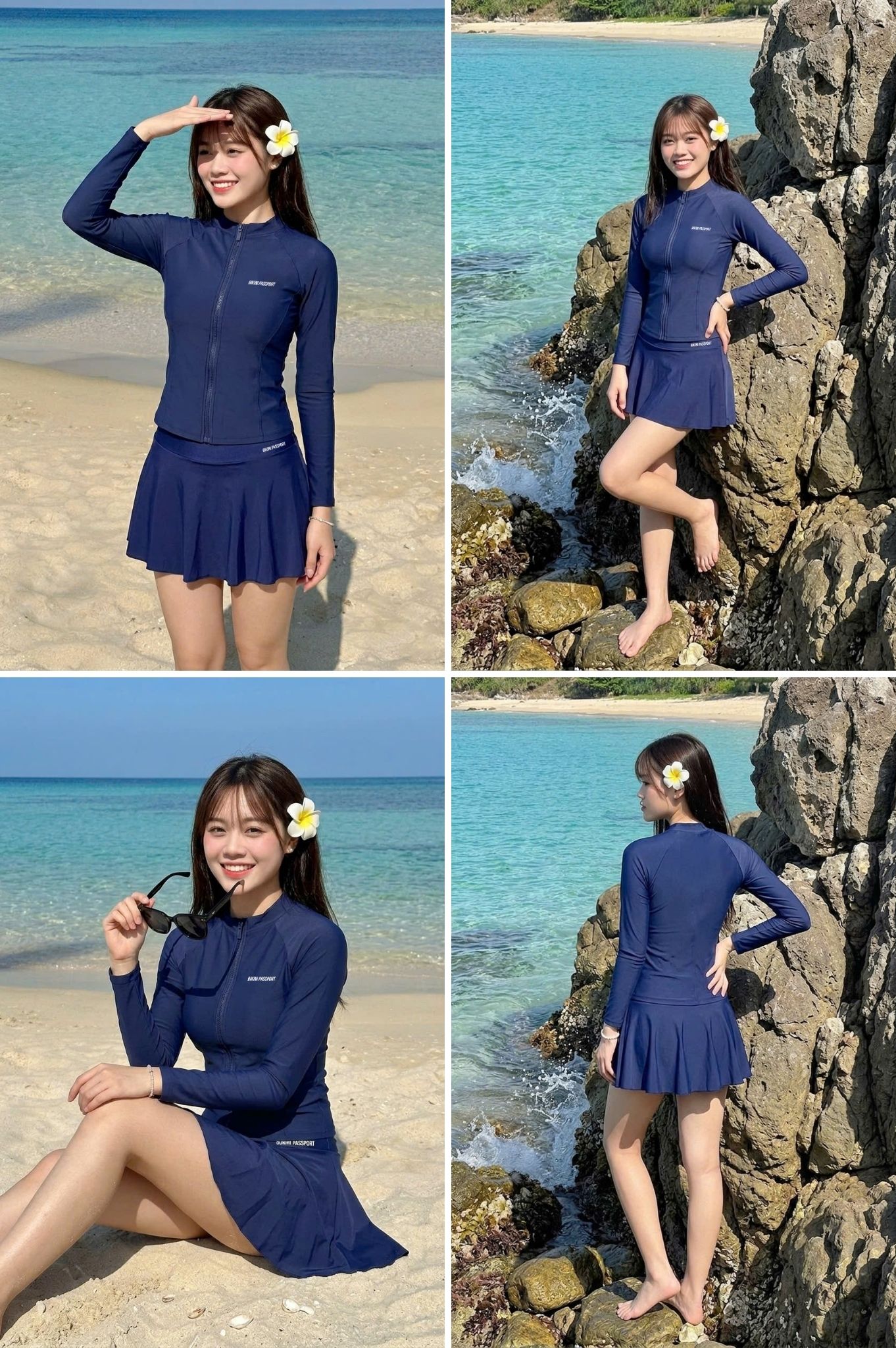 Váy lẻ - Xanh navy