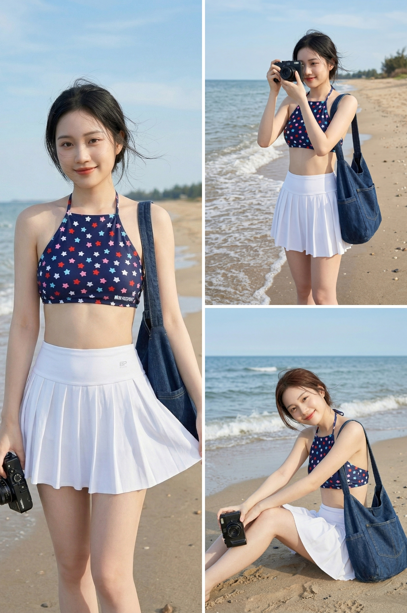 Váy xòe thể thao đa năng - Màu Trắng
