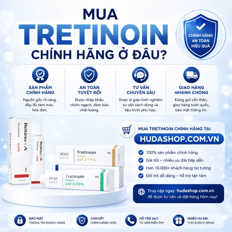 Mua Tretinoin Chính Hãng Ở Đâu?