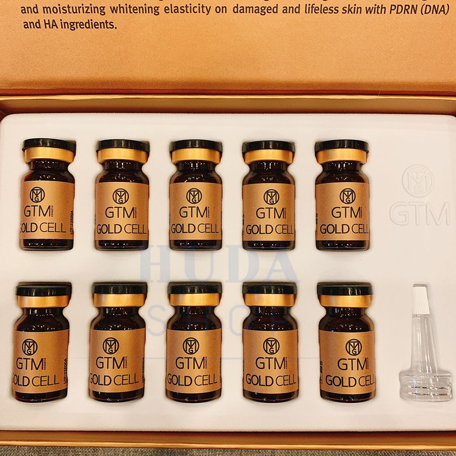 Tinh chất tế bào gốc căng bóng DNA cá hồi GTM Gold Cell 8% Hàn Quốc